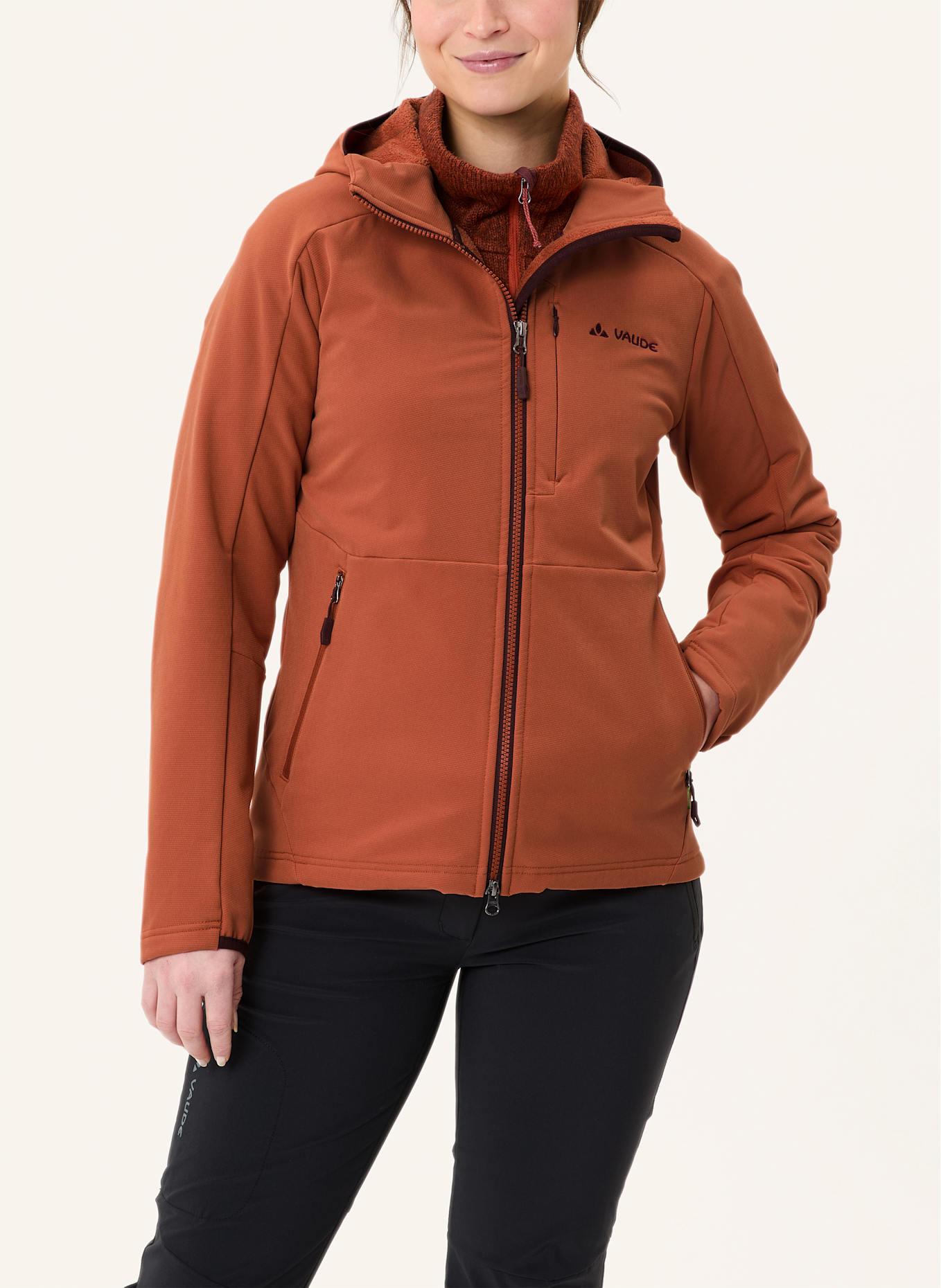 VAUDE Midlayer-Jacke ELOPE STORMFLEECE: ROT