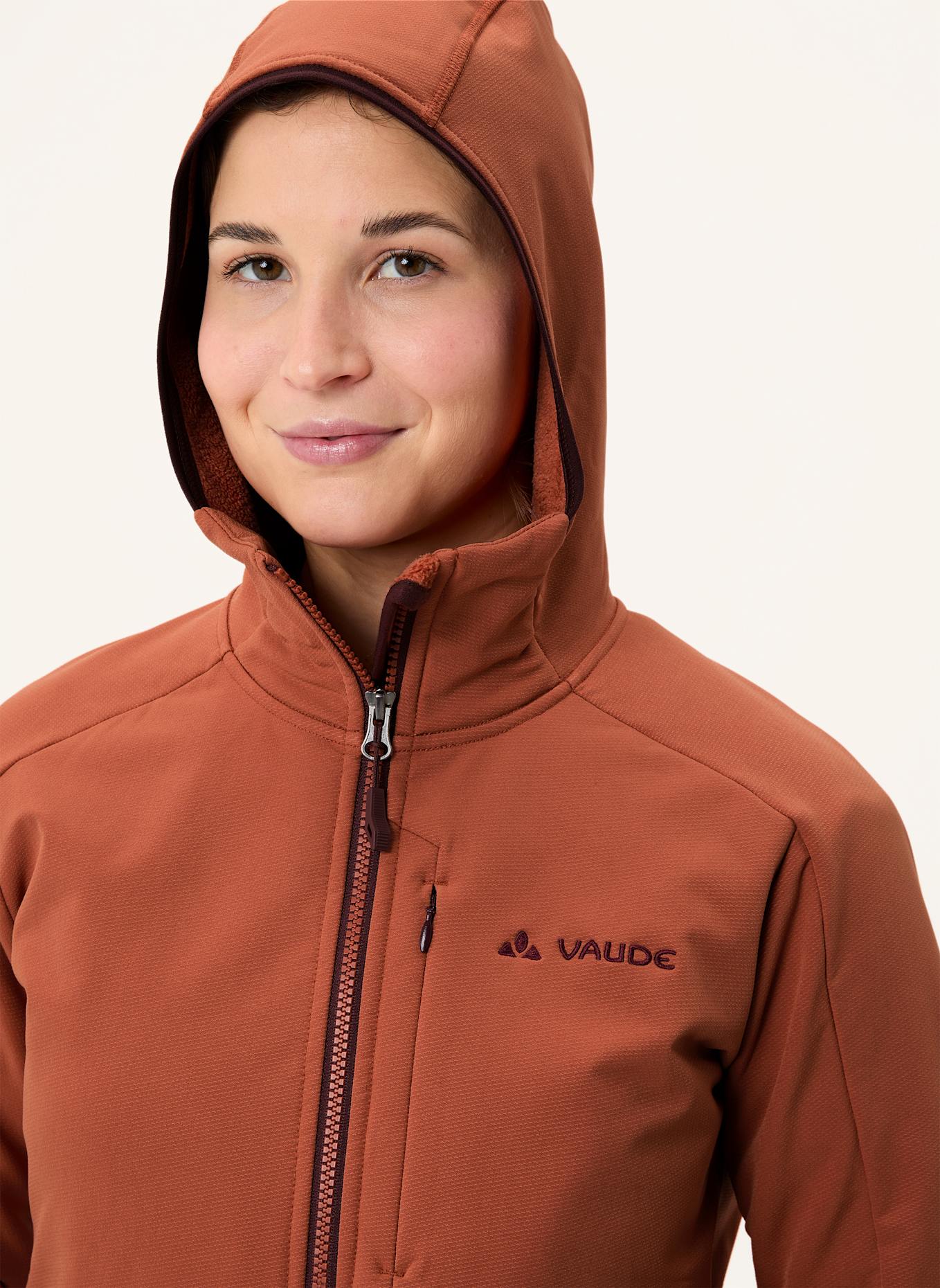 VAUDE Midlayer-Jacke ELOPE STORMFLEECE: ROT