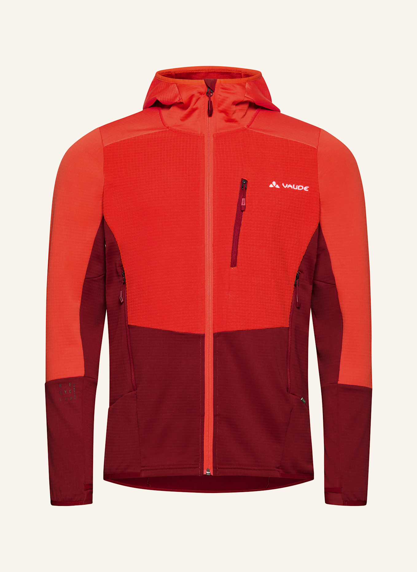 VAUDE Fleecejacke M MONVISO HD FL JACKET: ROT