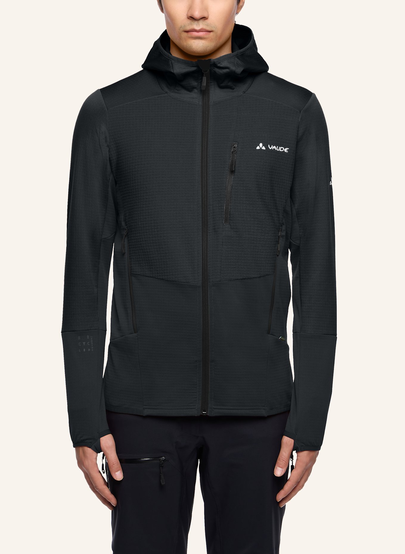 VAUDE Fleecejacke M MONVISO HD FL JACKET: SCHWARZ