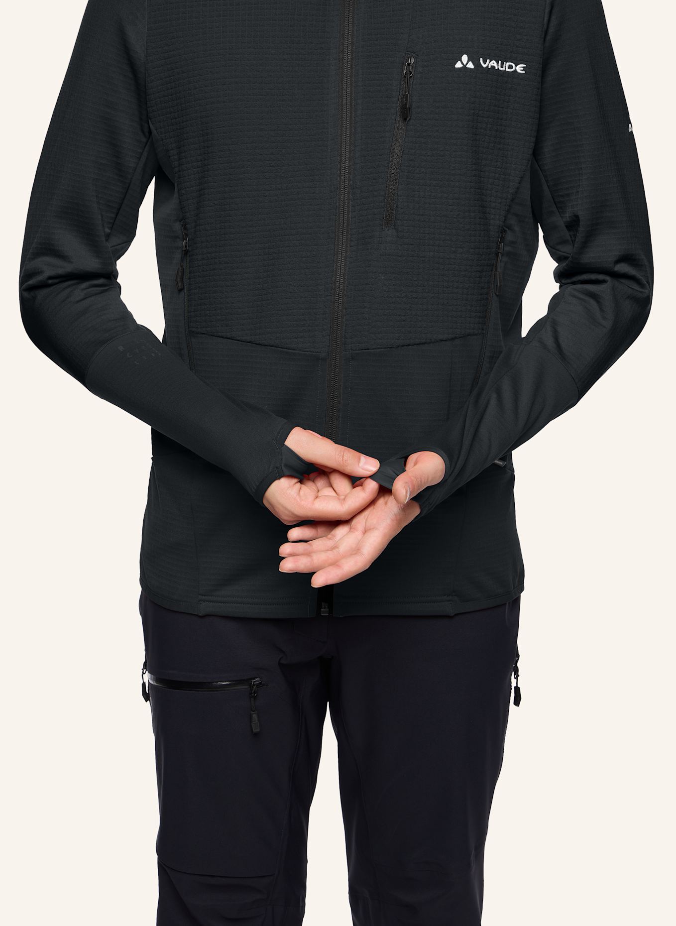 VAUDE Fleecejacke M MONVISO HD FL JACKET: SCHWARZ