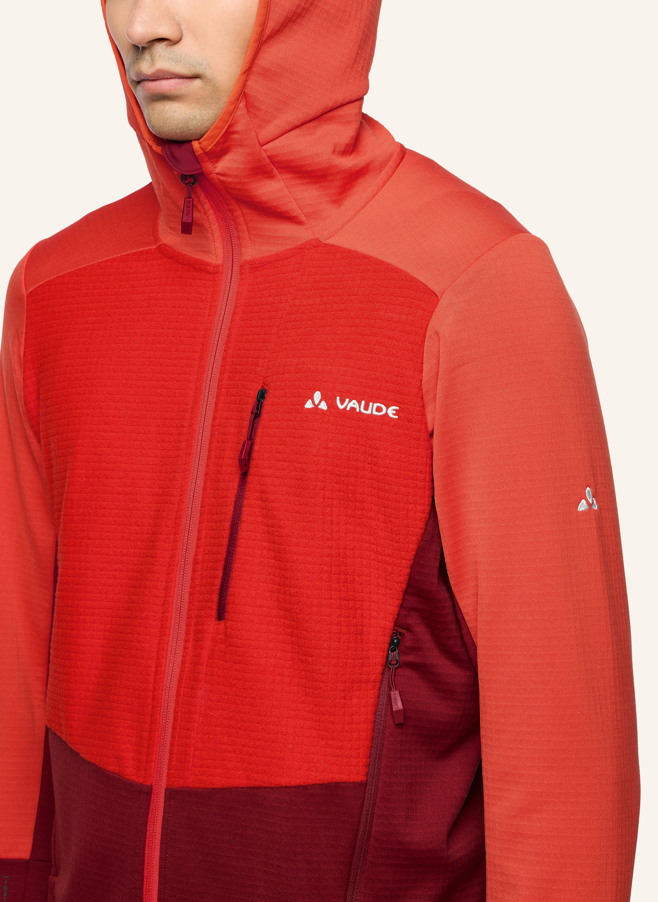 VAUDE Fleecejacke M MONVISO HD FL JACKET: ROT