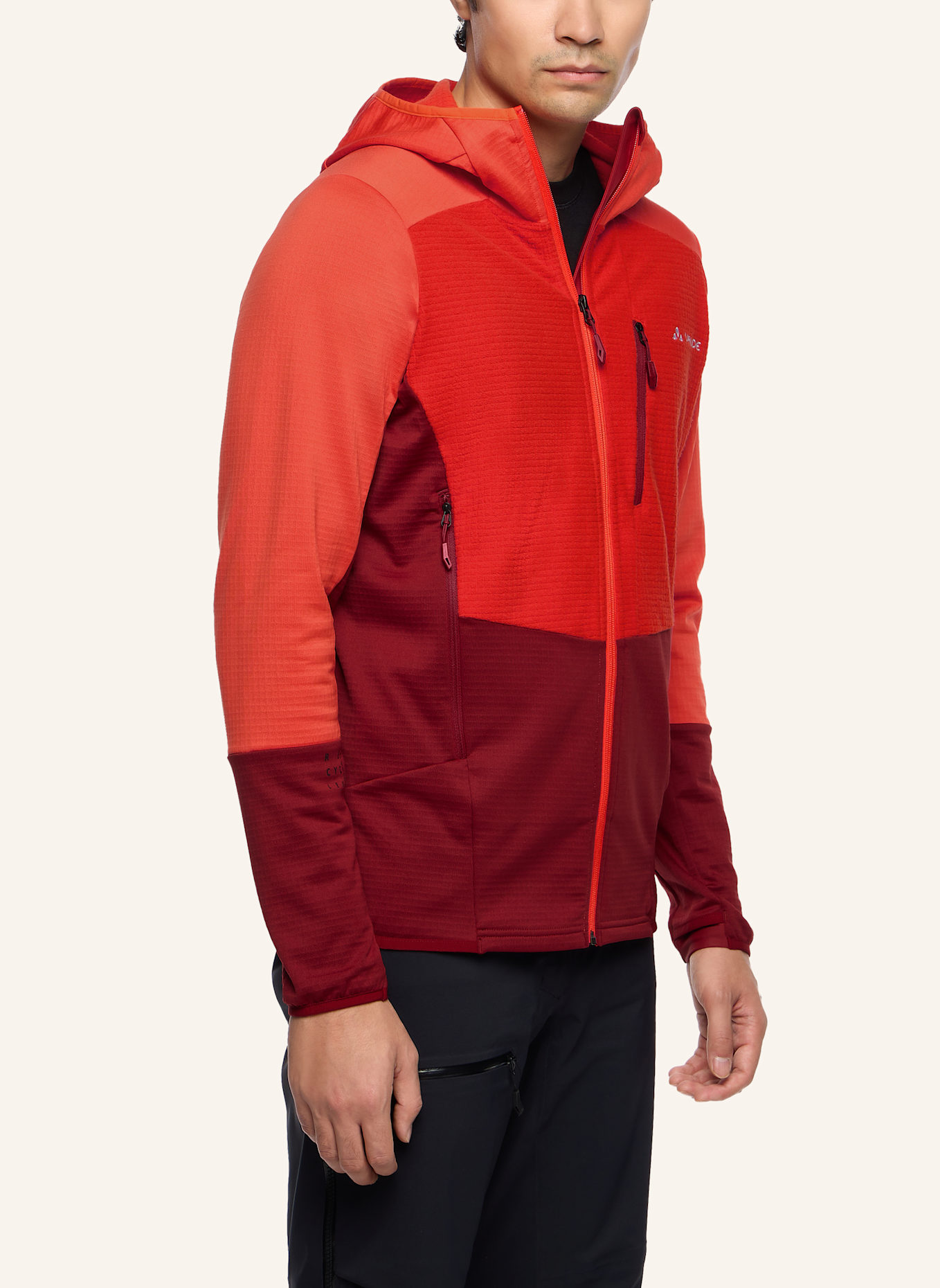 VAUDE Fleecejacke M MONVISO HD FL JACKET: ROT