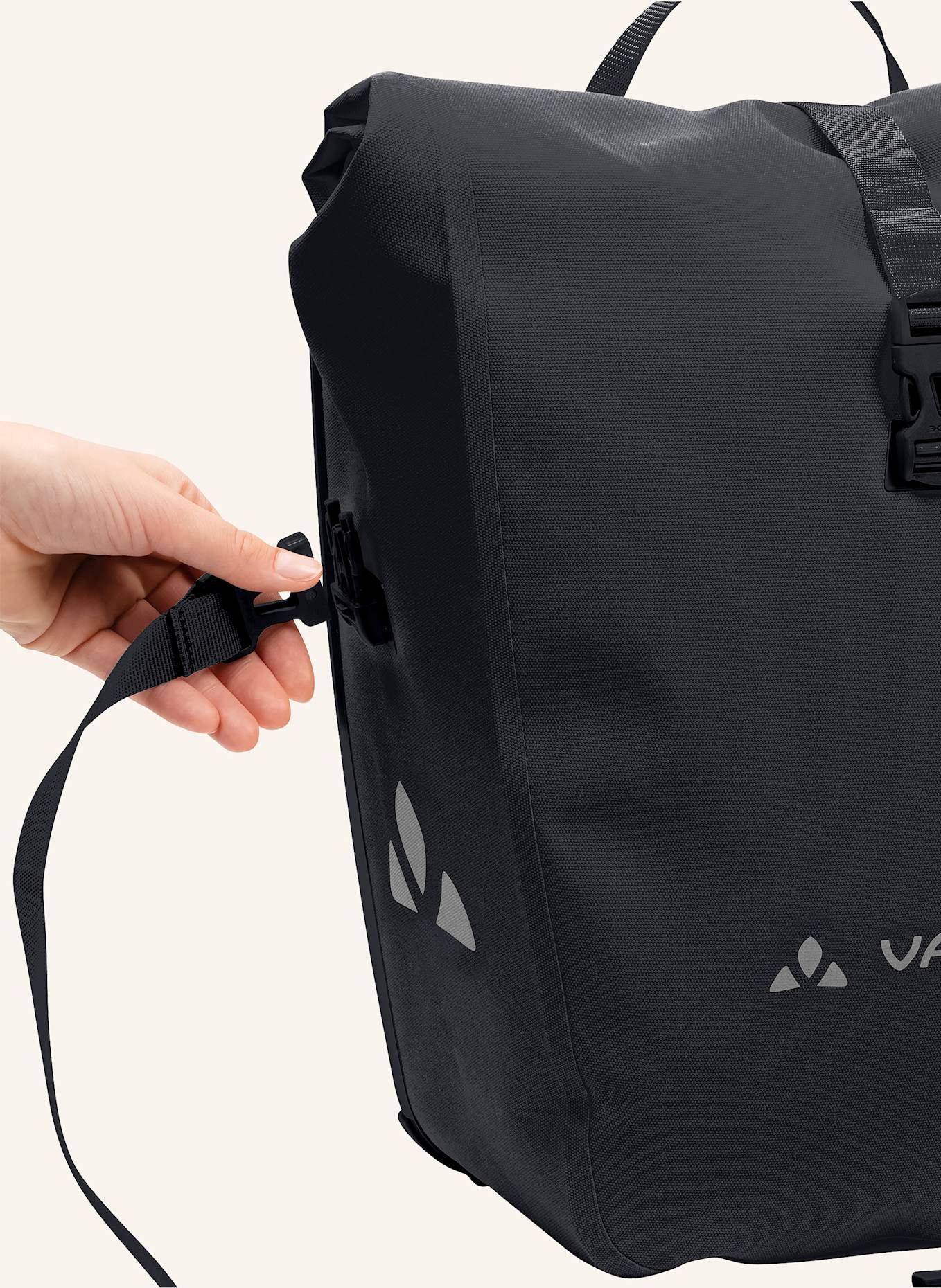 VAUDE Fahrradtasche AQUA BACK DELUXE: SCHWARZ