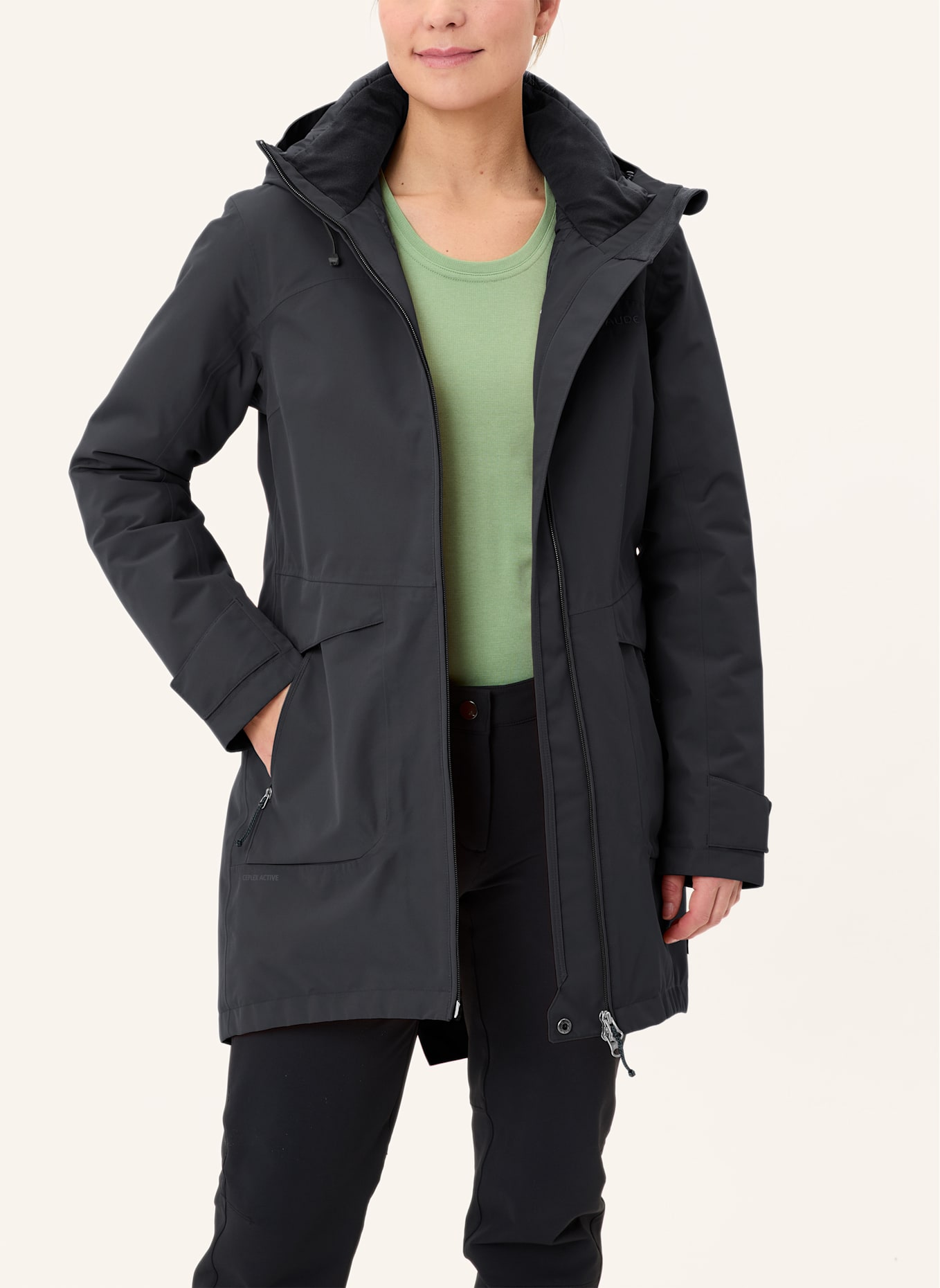 Parka Schwarze Damenjacken Winter VAUDE Outdoor-Jacke W SKOMER