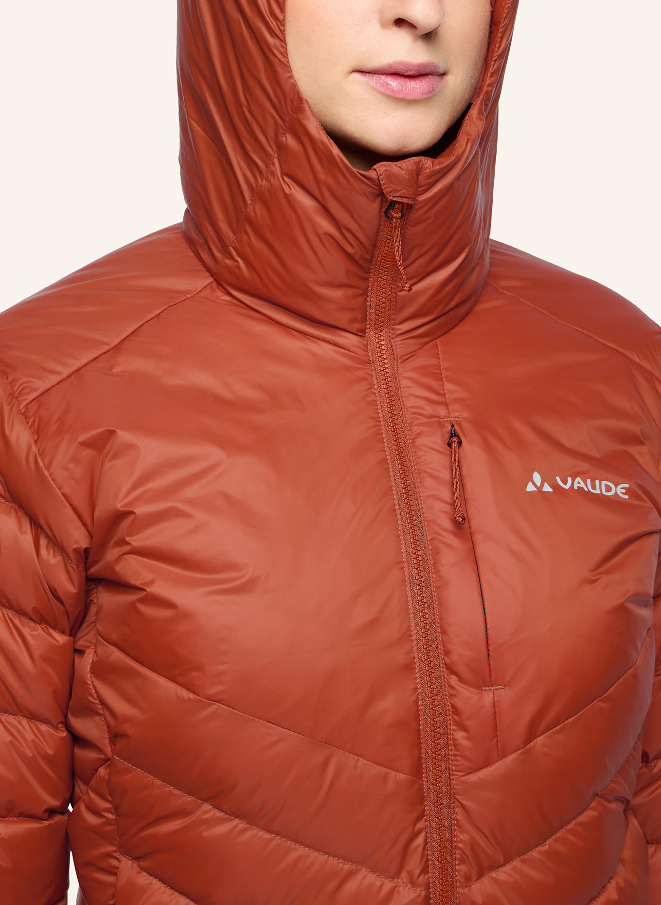 VAUDE Outdoor-Jacke W MONVISO DWN HD JACKET: ROT