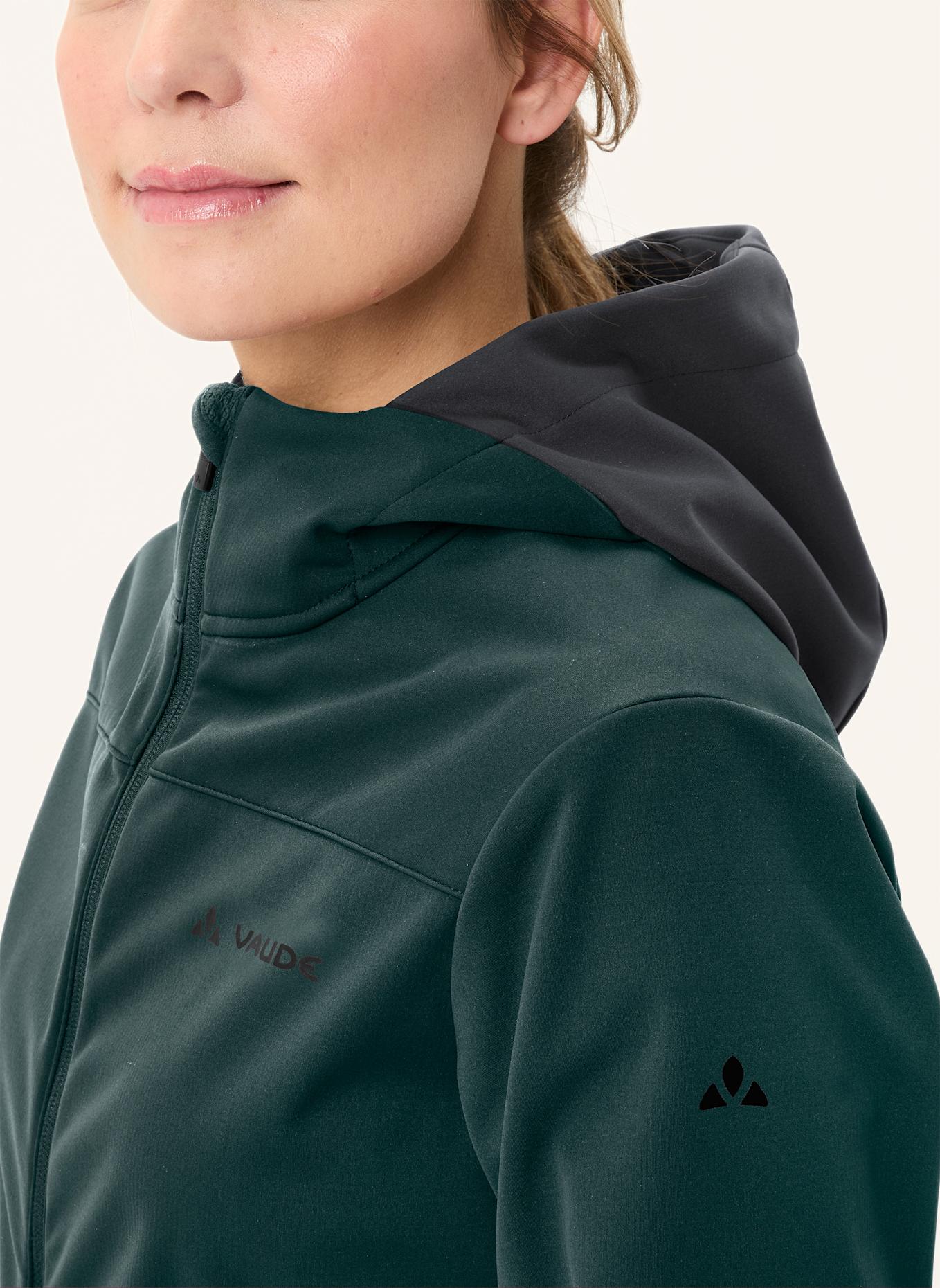 VAUDE Radjacke W QIMSA HOODED SFT JACKET: GRÜN