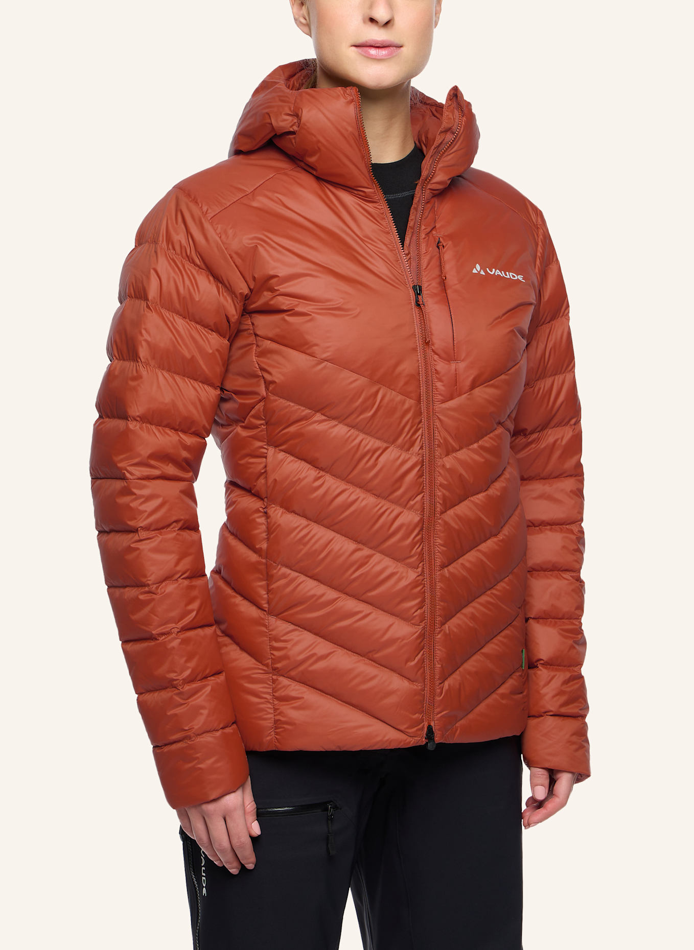 VAUDE Outdoor-Jacke W MONVISO DWN HD JACKET: ROT