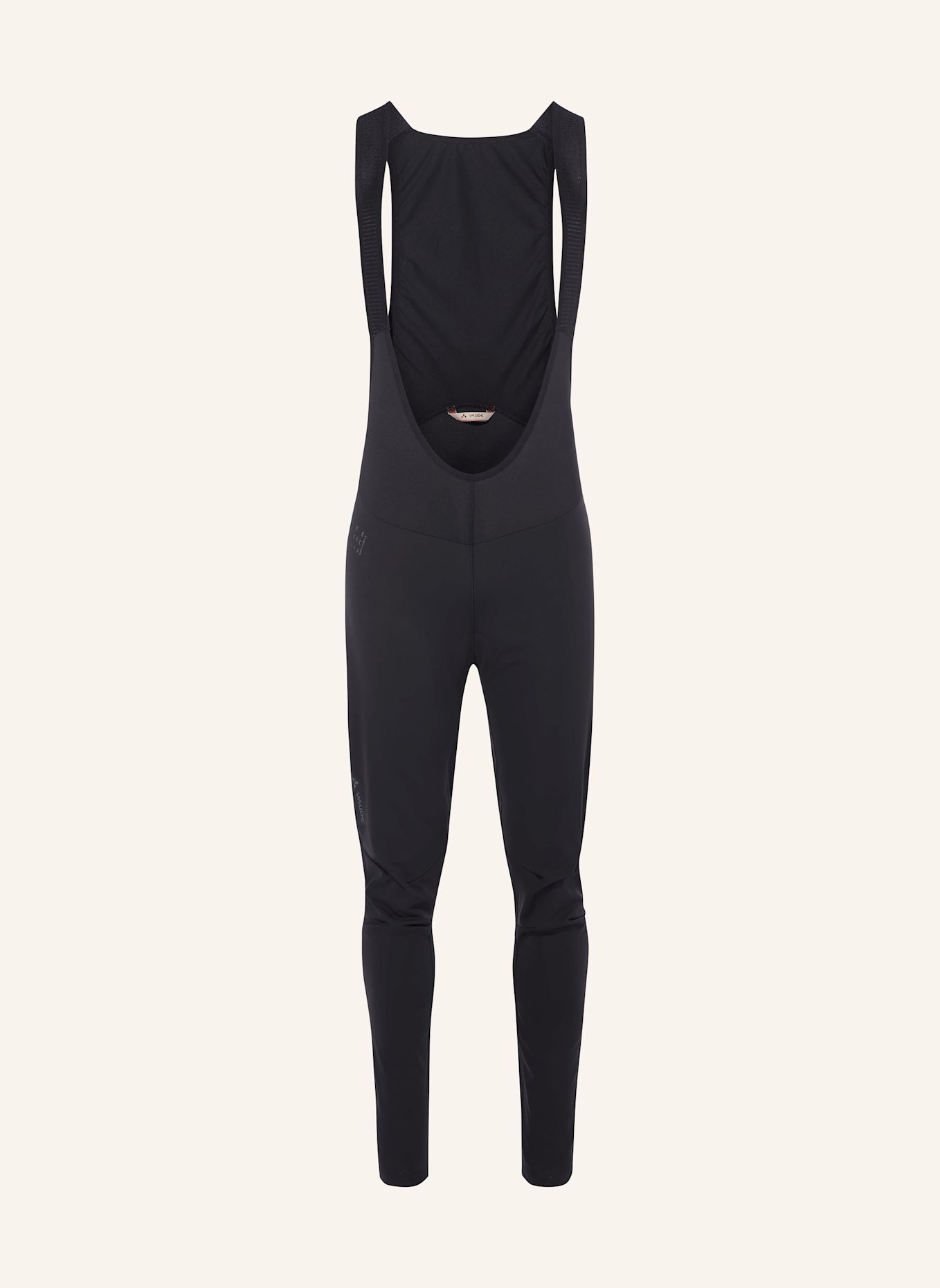 VAUDE Radhose mit Trägern und gepolstertem Einsatz M POSTA WARM BIB TIGHTS: SCHWARZ