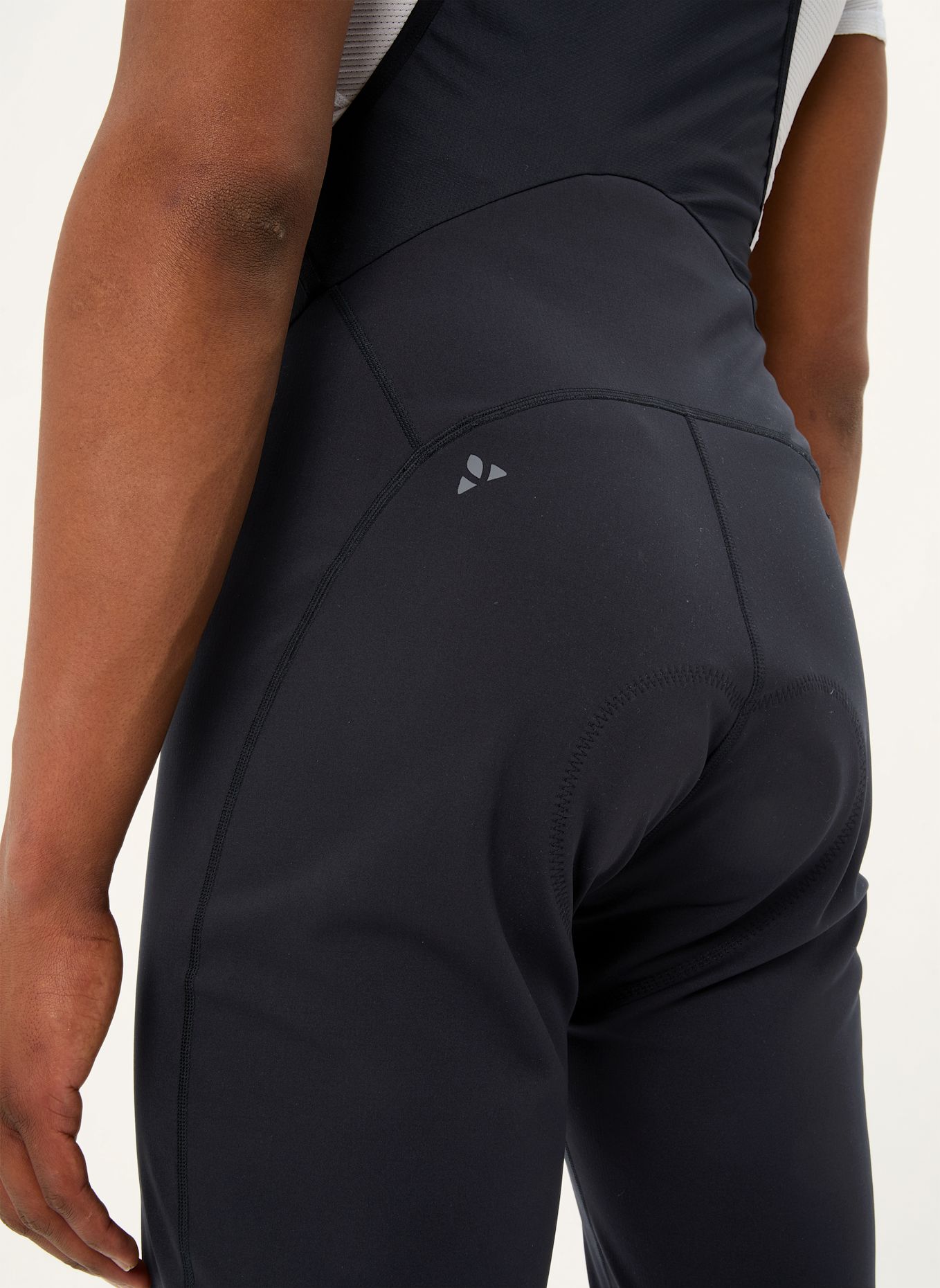 VAUDE Radhose mit Trägern und gepolstertem Einsatz M POSTA WARM BIB TIGHTS: SCHWARZ