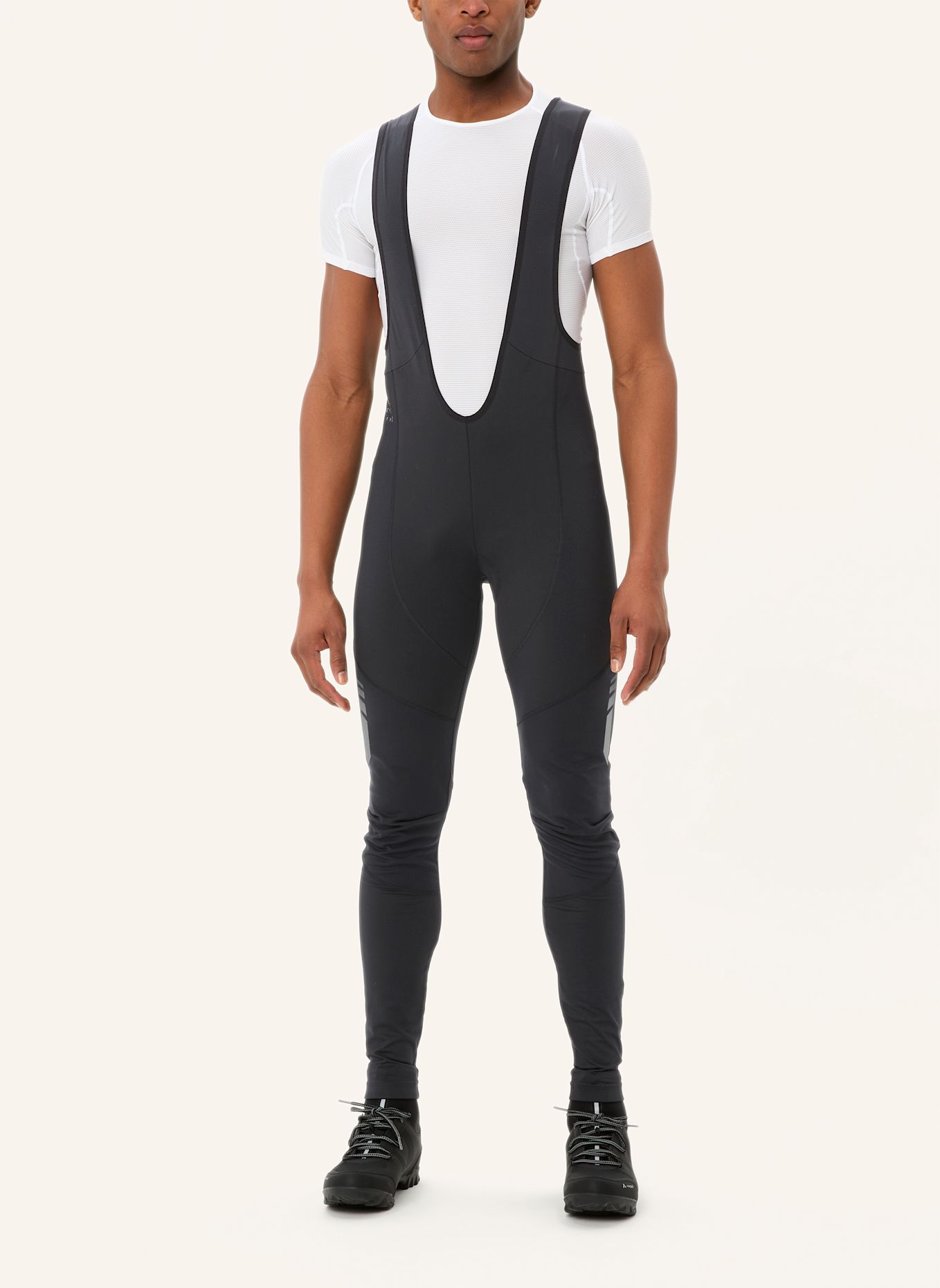 VAUDE Radhose mit Trägern und gepolstertem Einsatz M MATERA WARM BIB TIGHTS: SCHWARZ