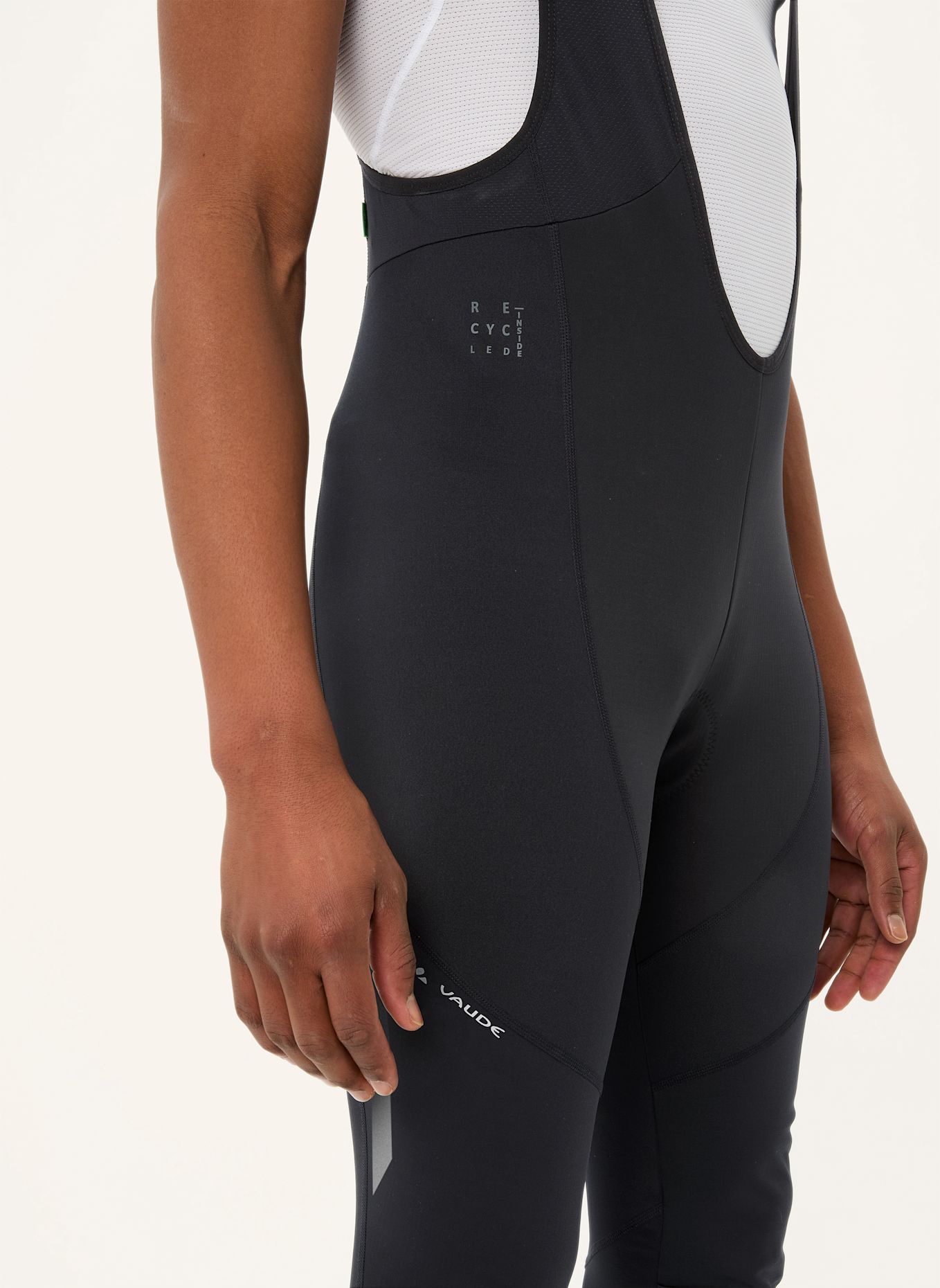 VAUDE Radhose mit Trägern und gepolstertem Einsatz M MATERA WARM BIB TIGHTS: SCHWARZ