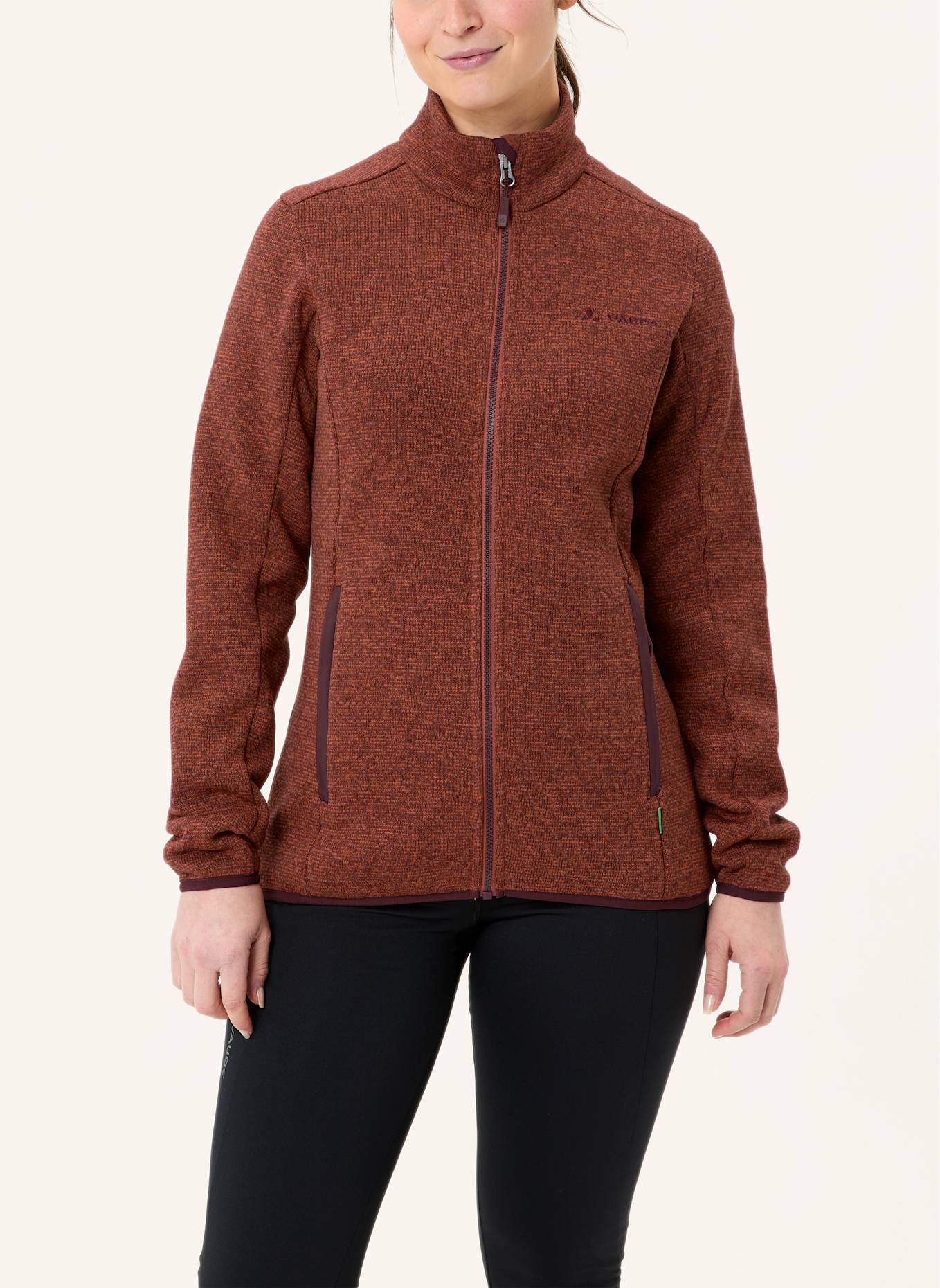 VAUDE Strick-Fleecejacke RIENZA: ROT