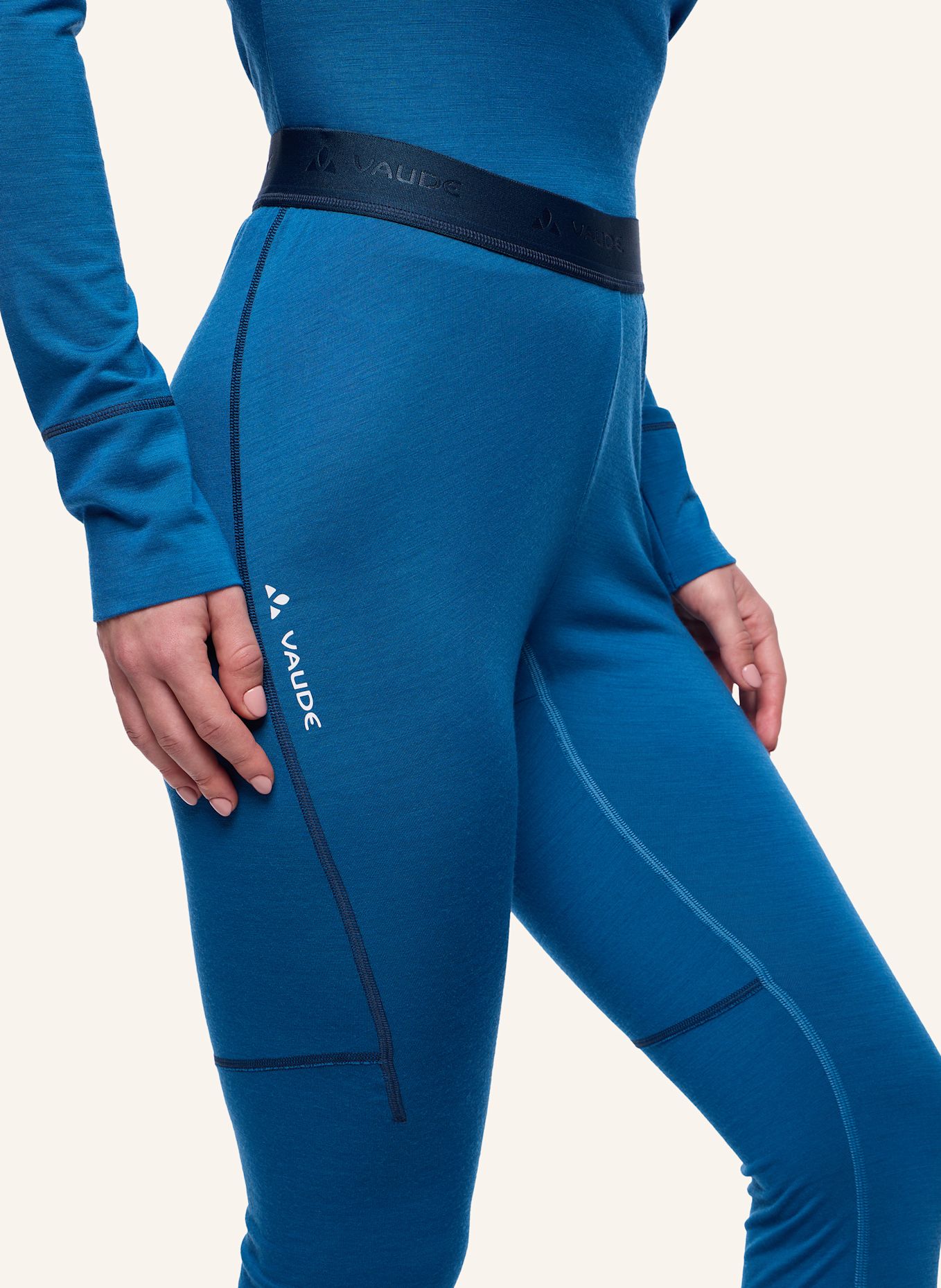 VAUDE Outdoor-Hose W MONVISO WOOL TIGHTS II: BLAU