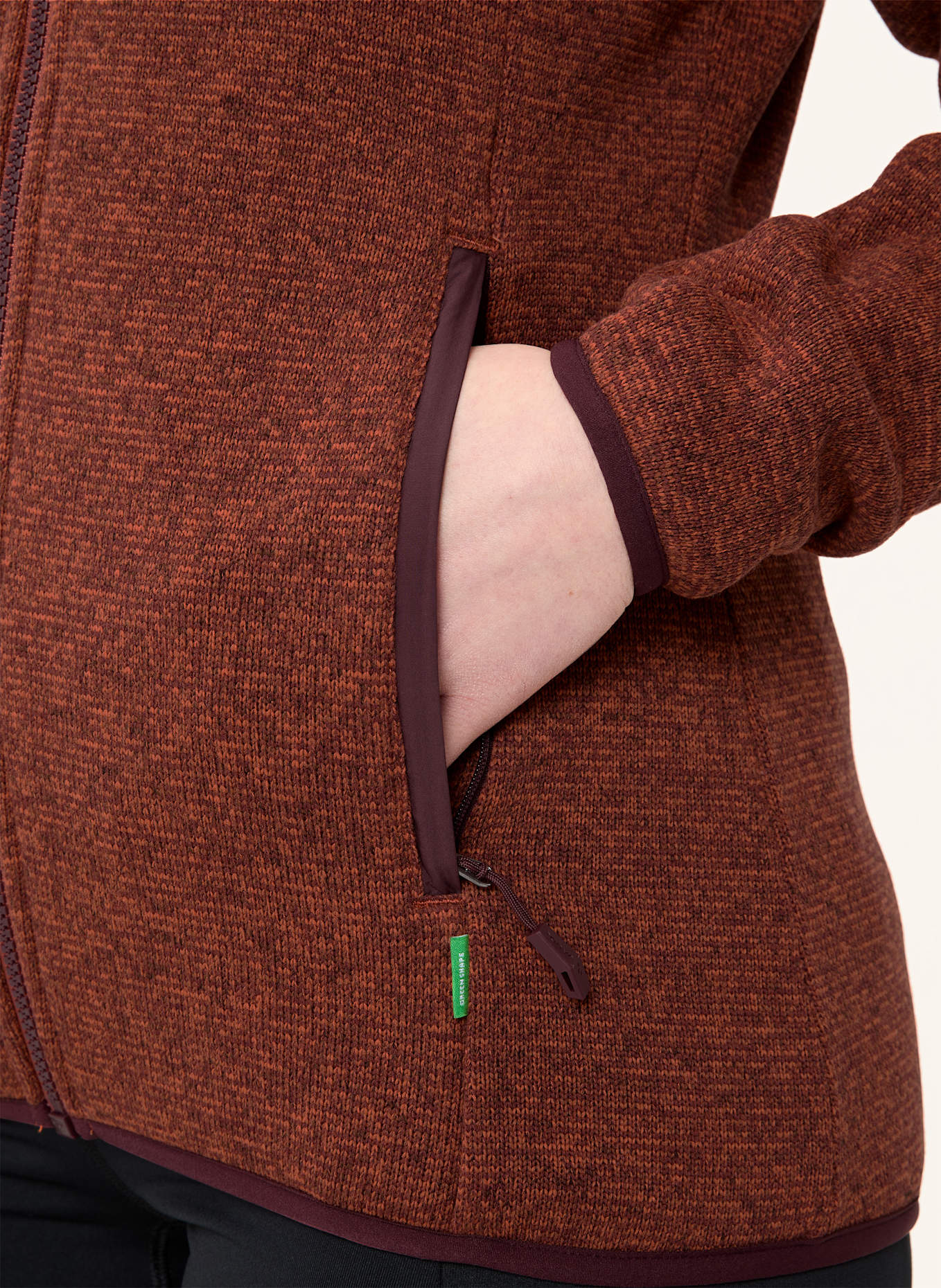 VAUDE Strick-Fleecejacke RIENZA: ROT