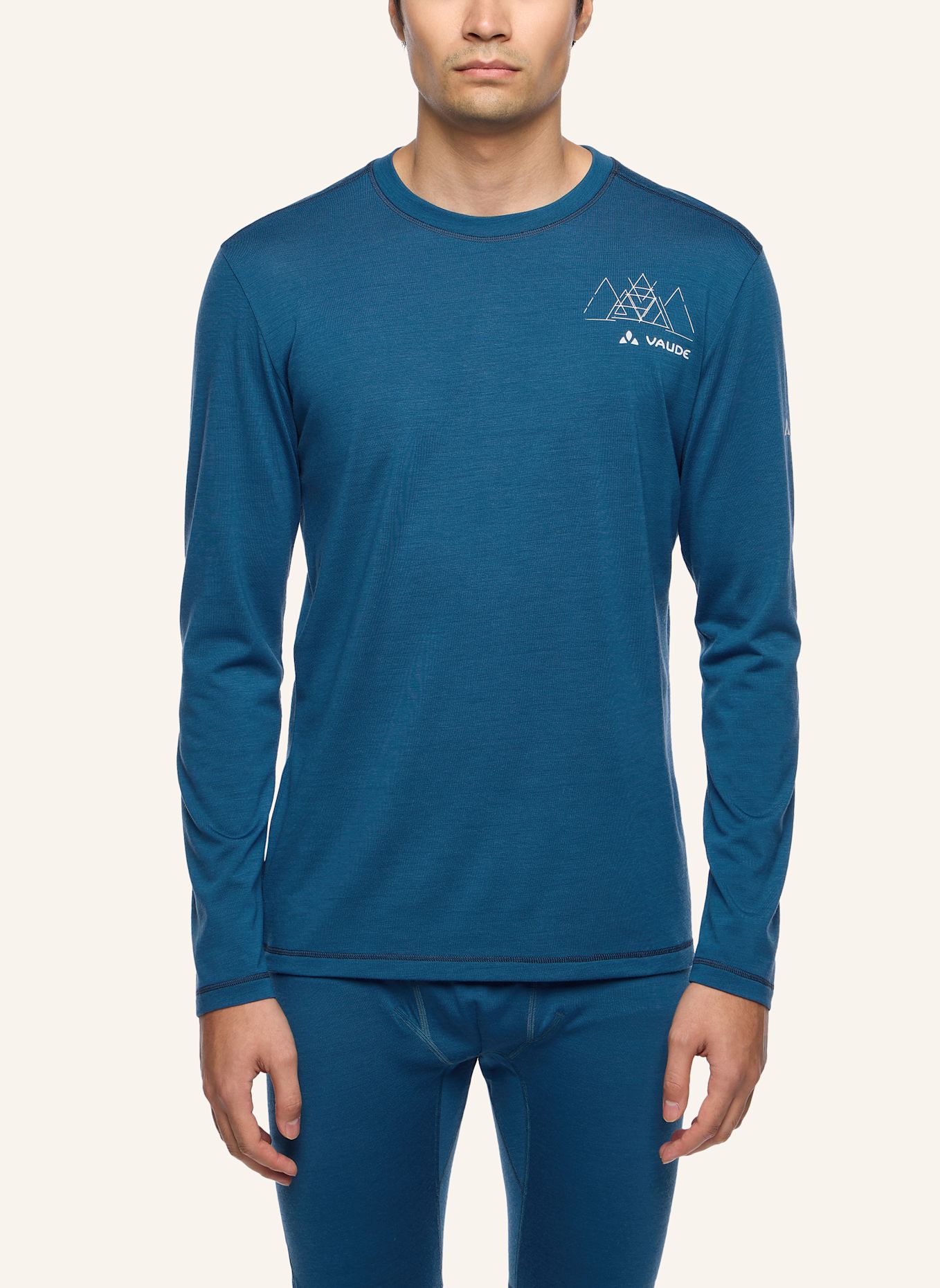 VAUDE Funktionsshirt M MONVISO WOOL LS T-SHIRT: BLAU