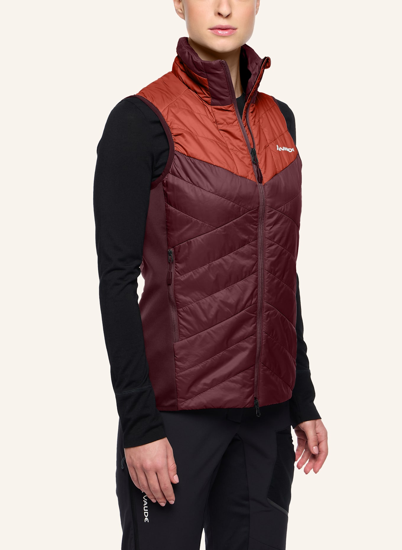 VAUDE Hybrid-Steppweste SESVENNA: ROT