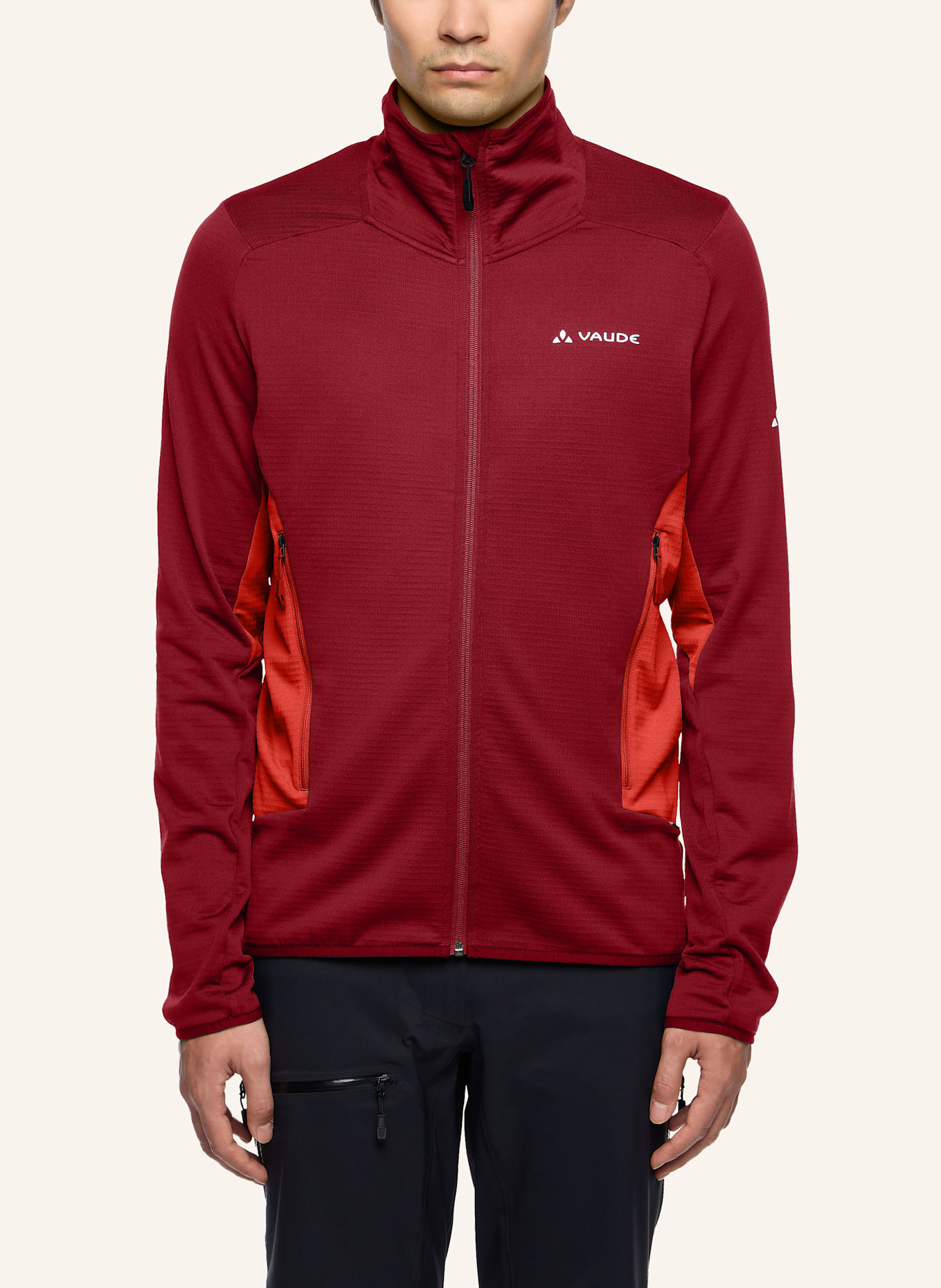 VAUDE Fleecejacke MONVISO: ROT