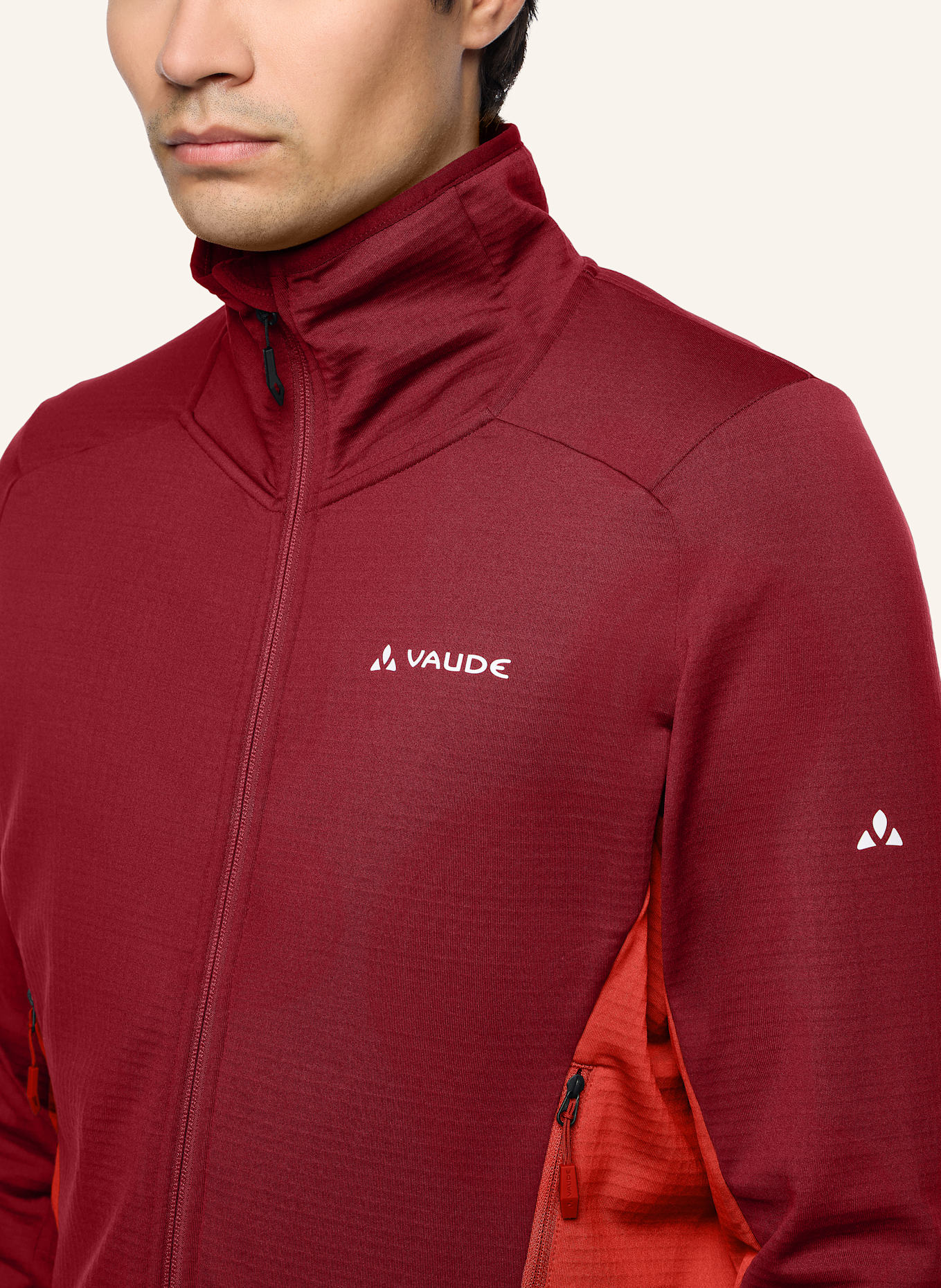 VAUDE Fleecejacke MONVISO: ROT