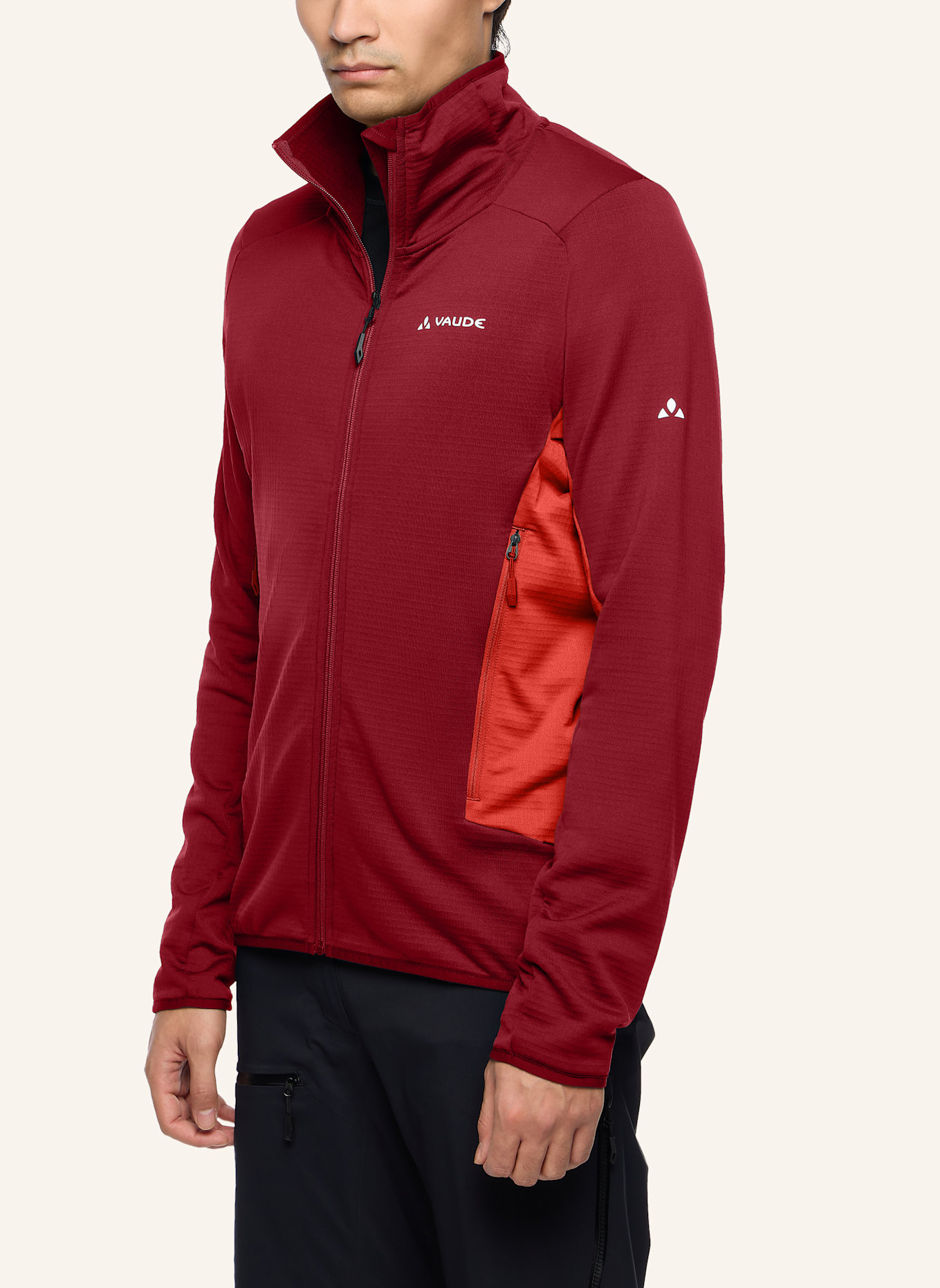 VAUDE Fleecejacke MONVISO: ROT