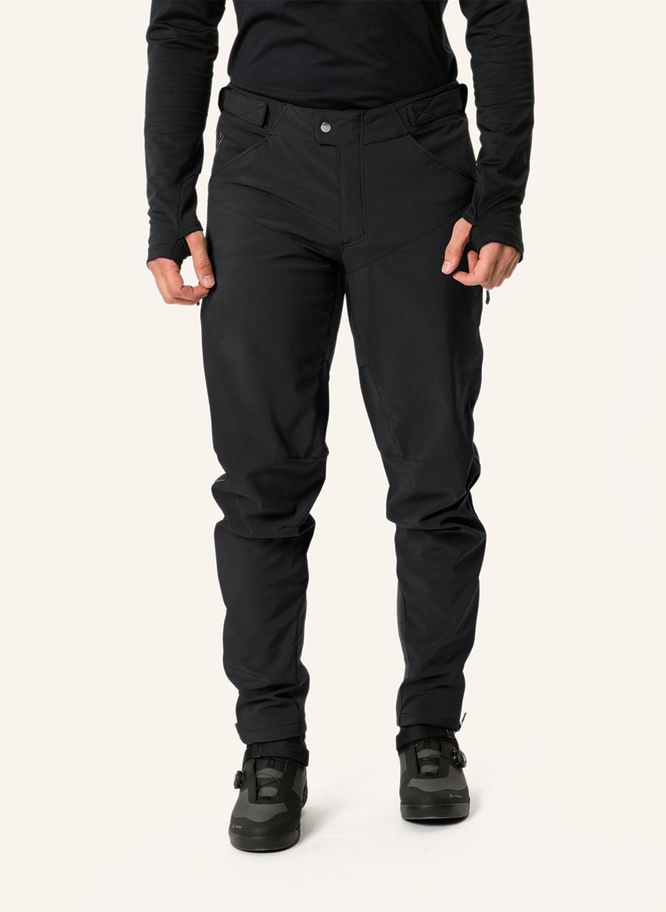 VAUDE Radhose ohne gepolsterten Einsatz M QIMSA SFT PANTS II: SCHWARZ