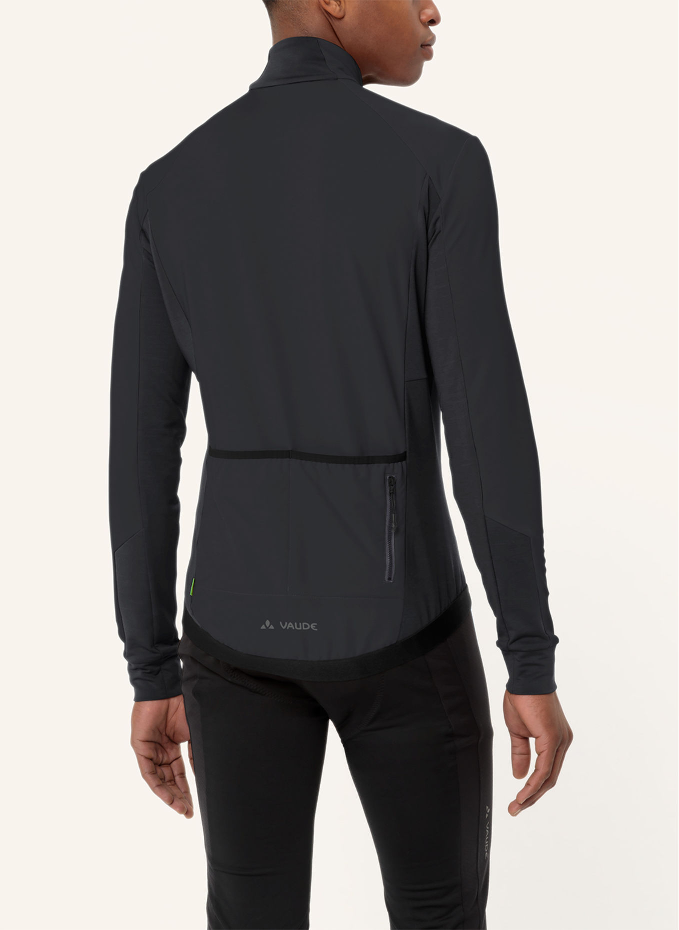VAUDE Radtrikot M KURO HALFZIP LS TRICOT: SCHWARZ