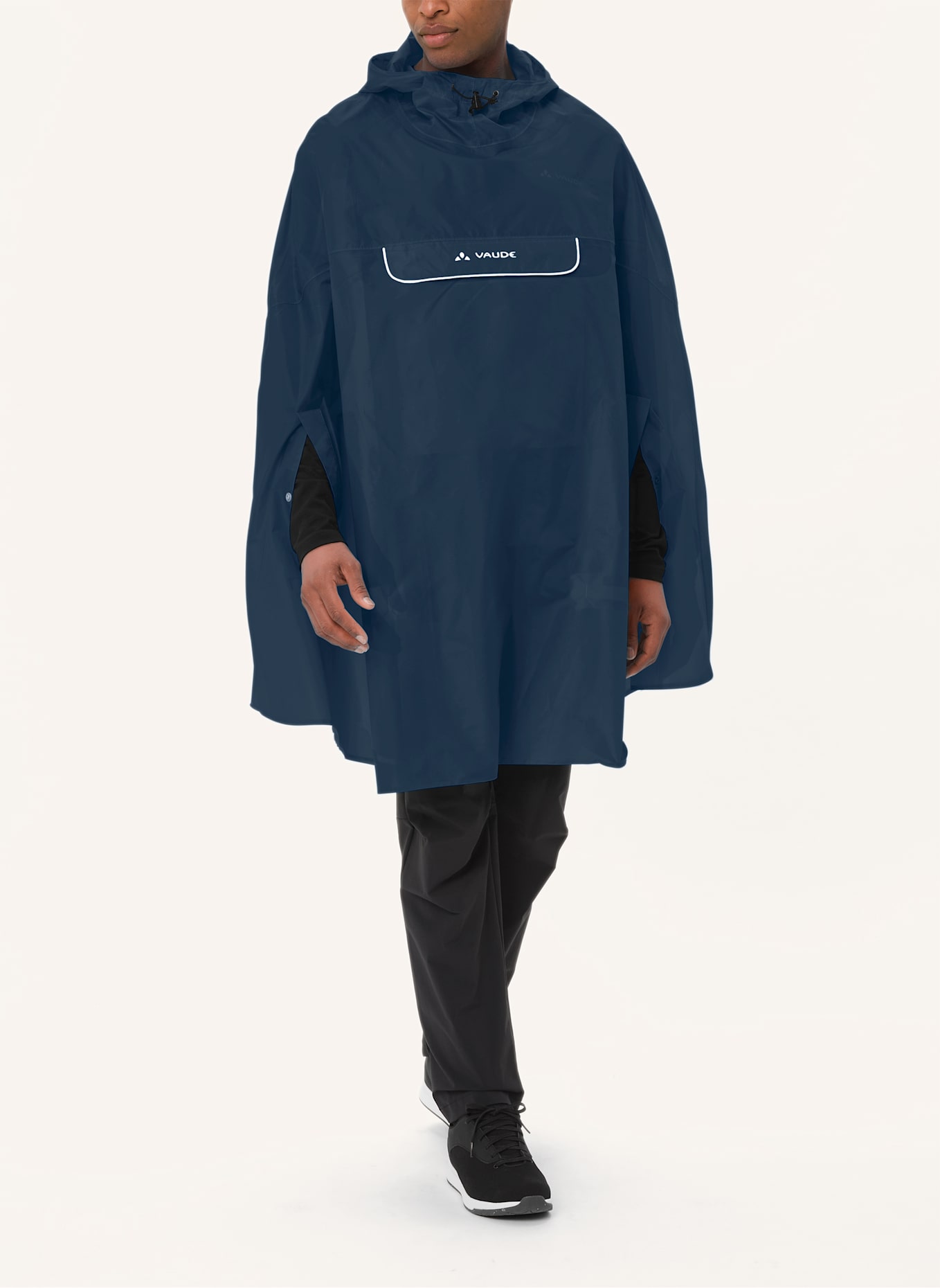 VAUDE Regenponcho VALDIPINO: BLAU