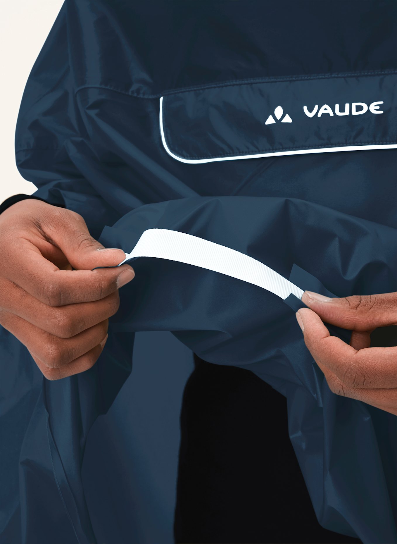 VAUDE Regenponcho VALDIPINO: BLAU