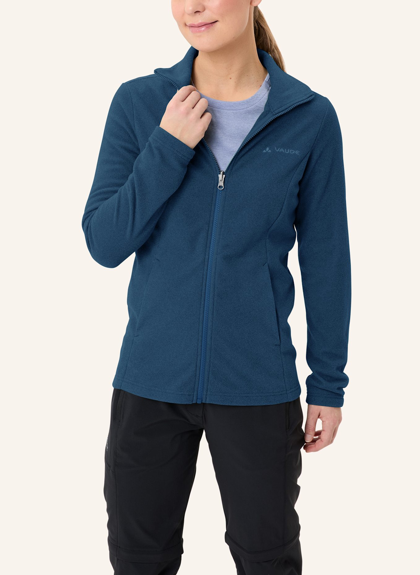 VAUDE Fleecejacke W TAMOR JACKET: BLAU