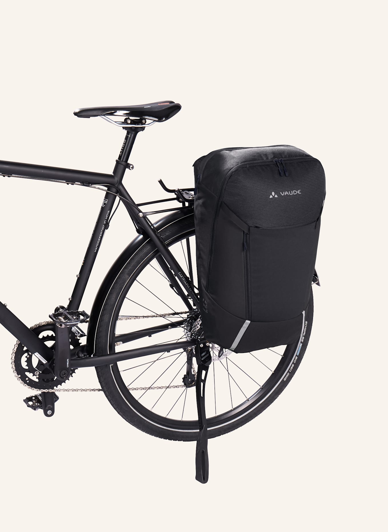 VAUDE 2-in-1-Fahrradtasche CYCLE II 20 l: SCHWARZ