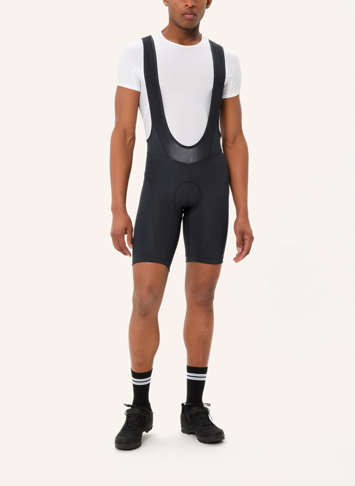 VAUDE Radhose mit gepolstertem Einsatz M ACTIVE BIB P: SCHWARZ