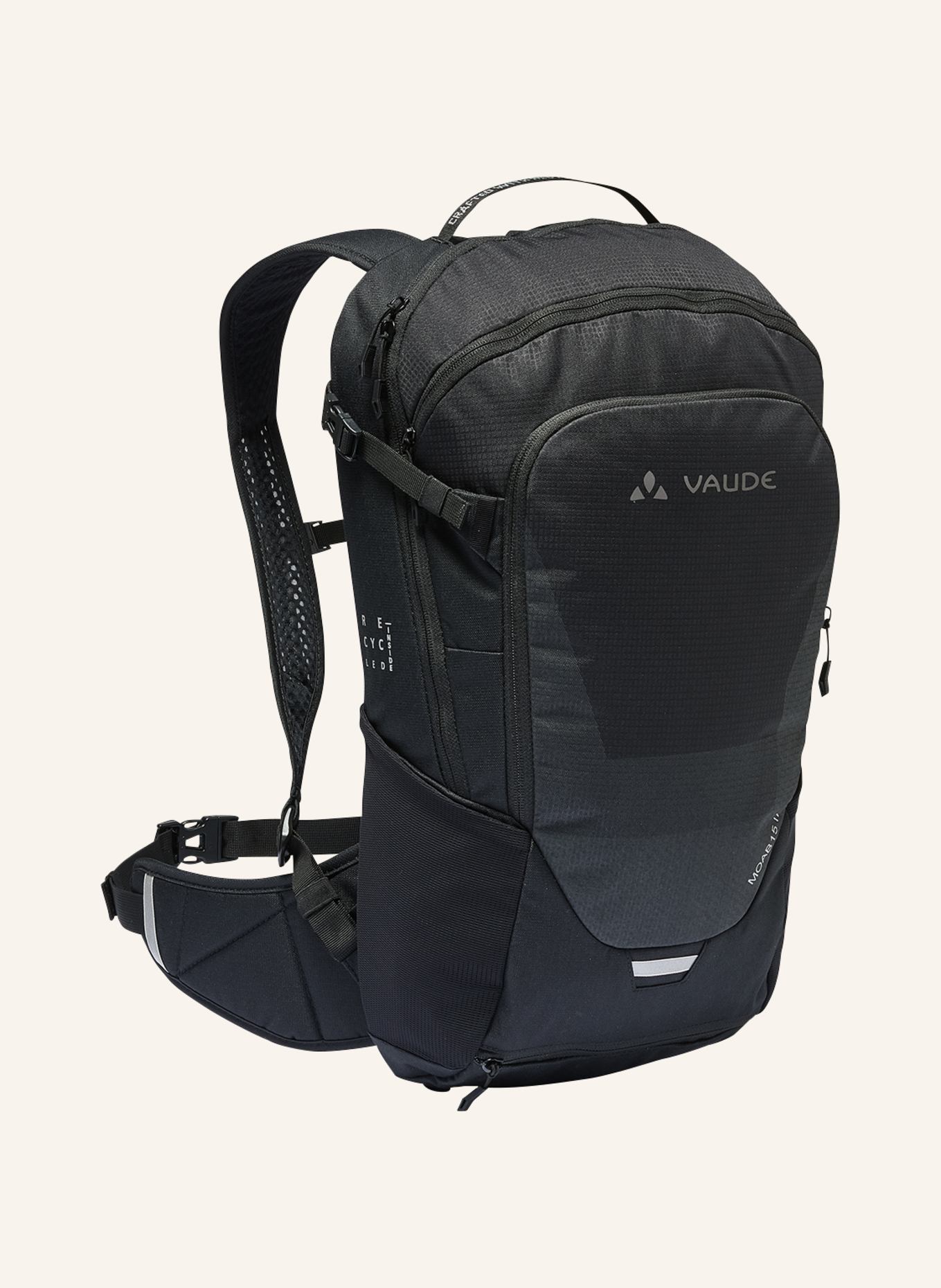 VAUDE Rucksack MOAB 15 II: SCHWARZ