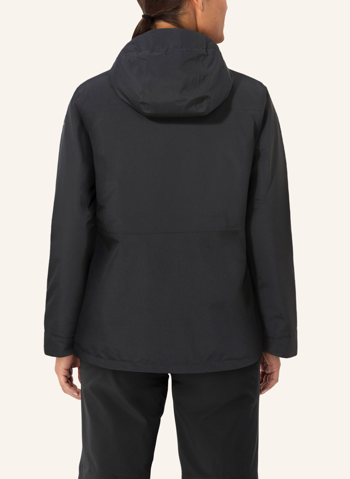 VAUDE Outdoor-Jacke W MORKON WOOL JACKET: SCHWARZ