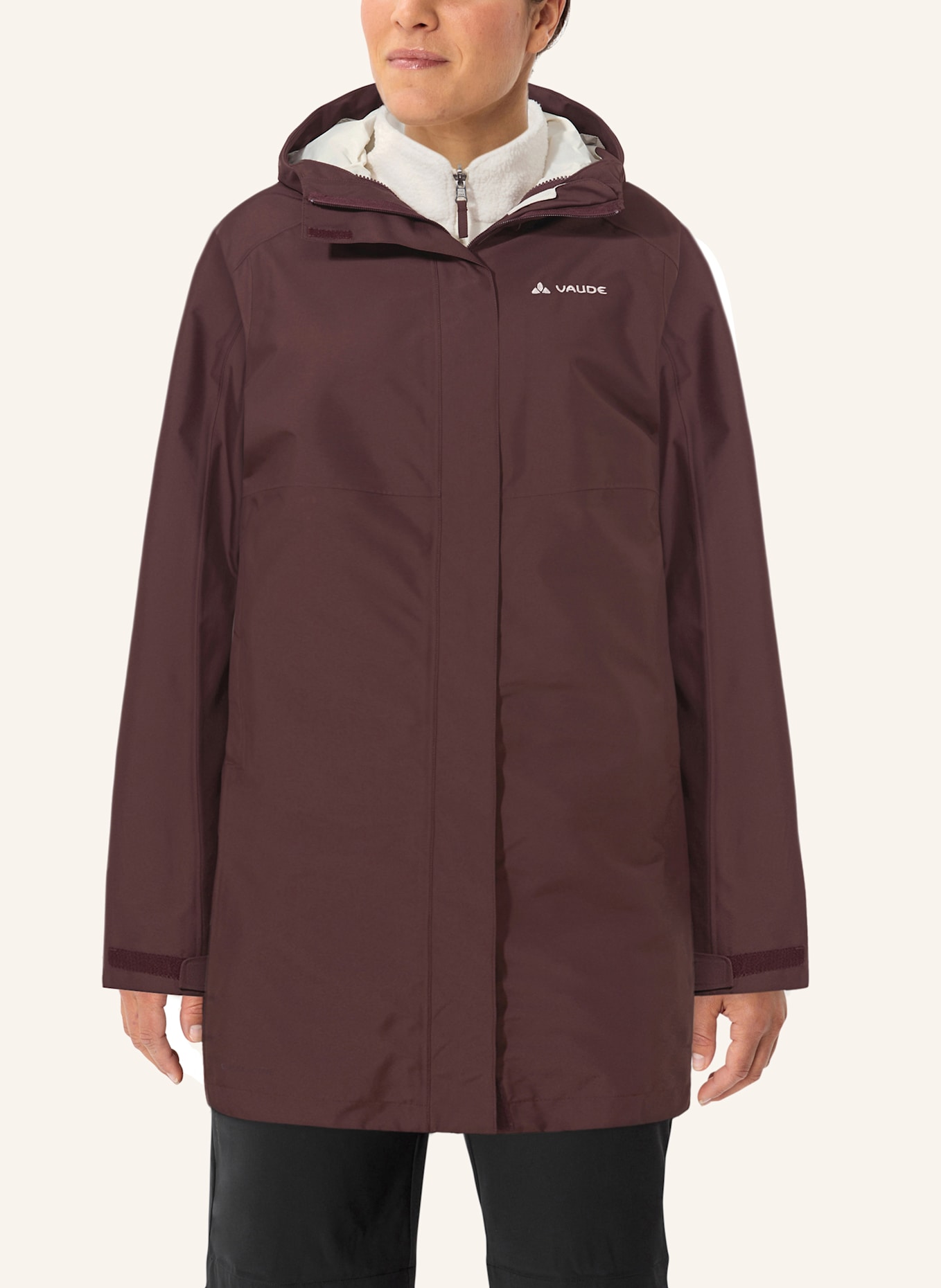 VAUDE 3in1-Jacken W HITRA 3IN1 PARKA: BEIGE