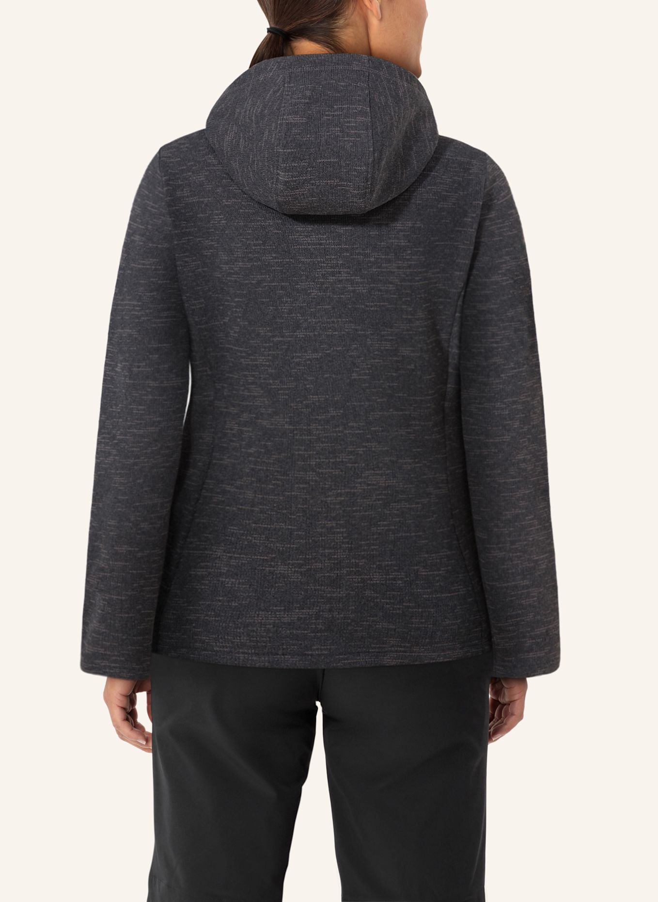 VAUDE Fleecejacke W TIKOMA HOODY JACKET II: SCHWARZ