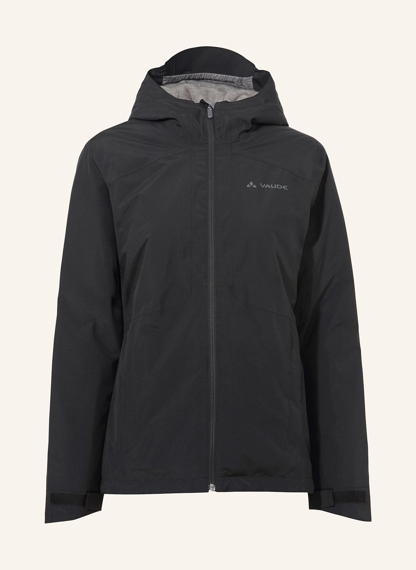 VAUDE Outdoor-Jacke W MORKON WOOL JACKET: SCHWARZ