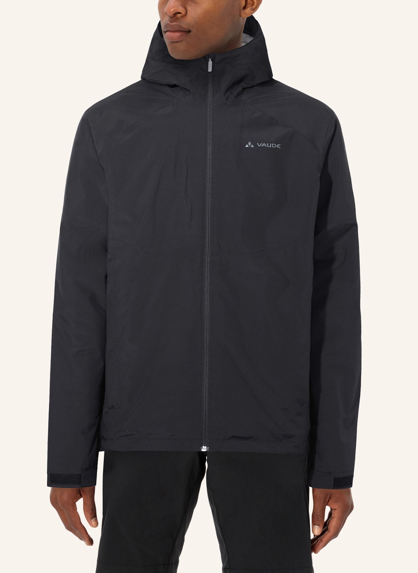 VAUDE Outdoor-Jacke M MORKON WOOL JACKET: SCHWARZ