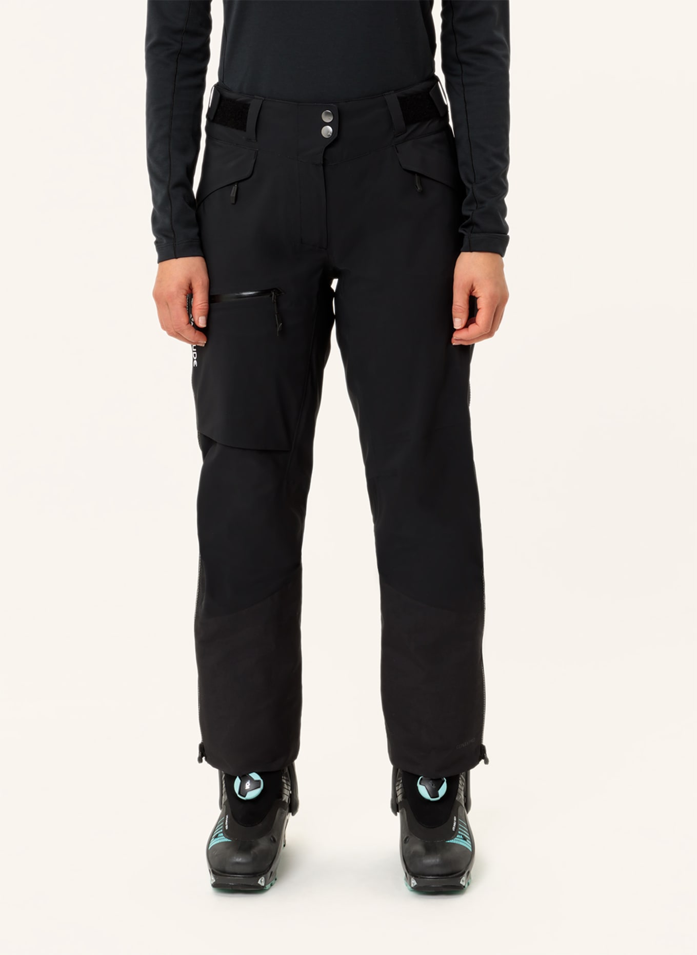 VAUDE Outdoor-Hose W MONVISO 3L P: SCHWARZ