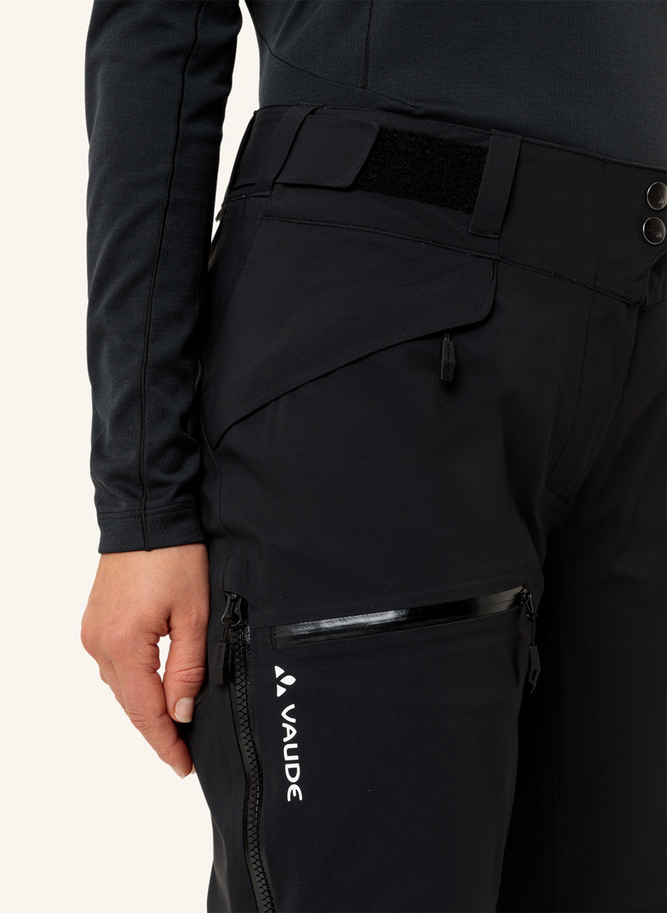 VAUDE Outdoor-Hose W MONVISO 3L P: SCHWARZ