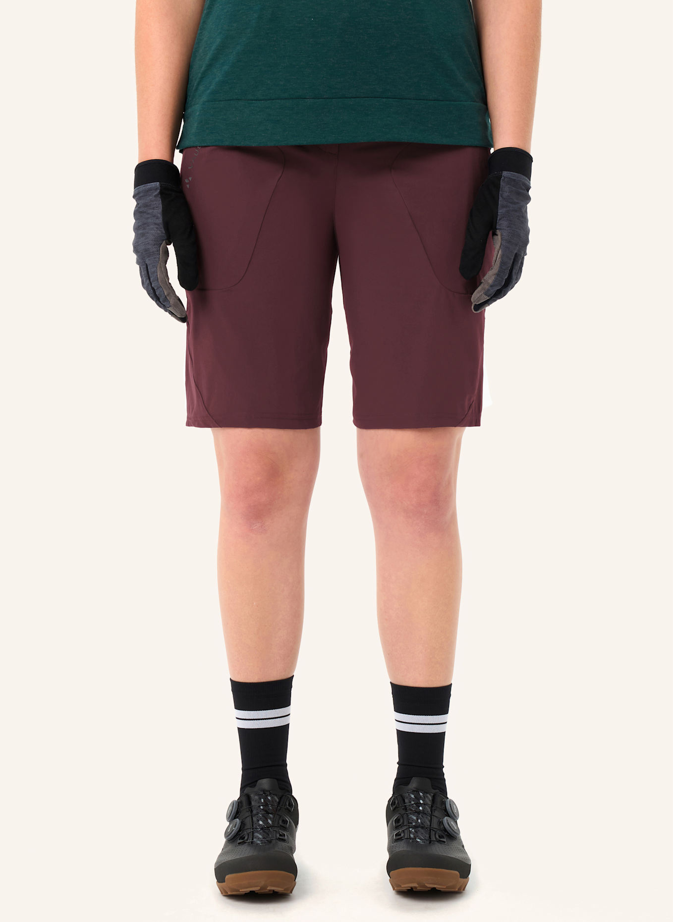 VAUDE Radhose mit gepolstertem Einsatz W ALTISSIMO SHORTS II: BEIGE