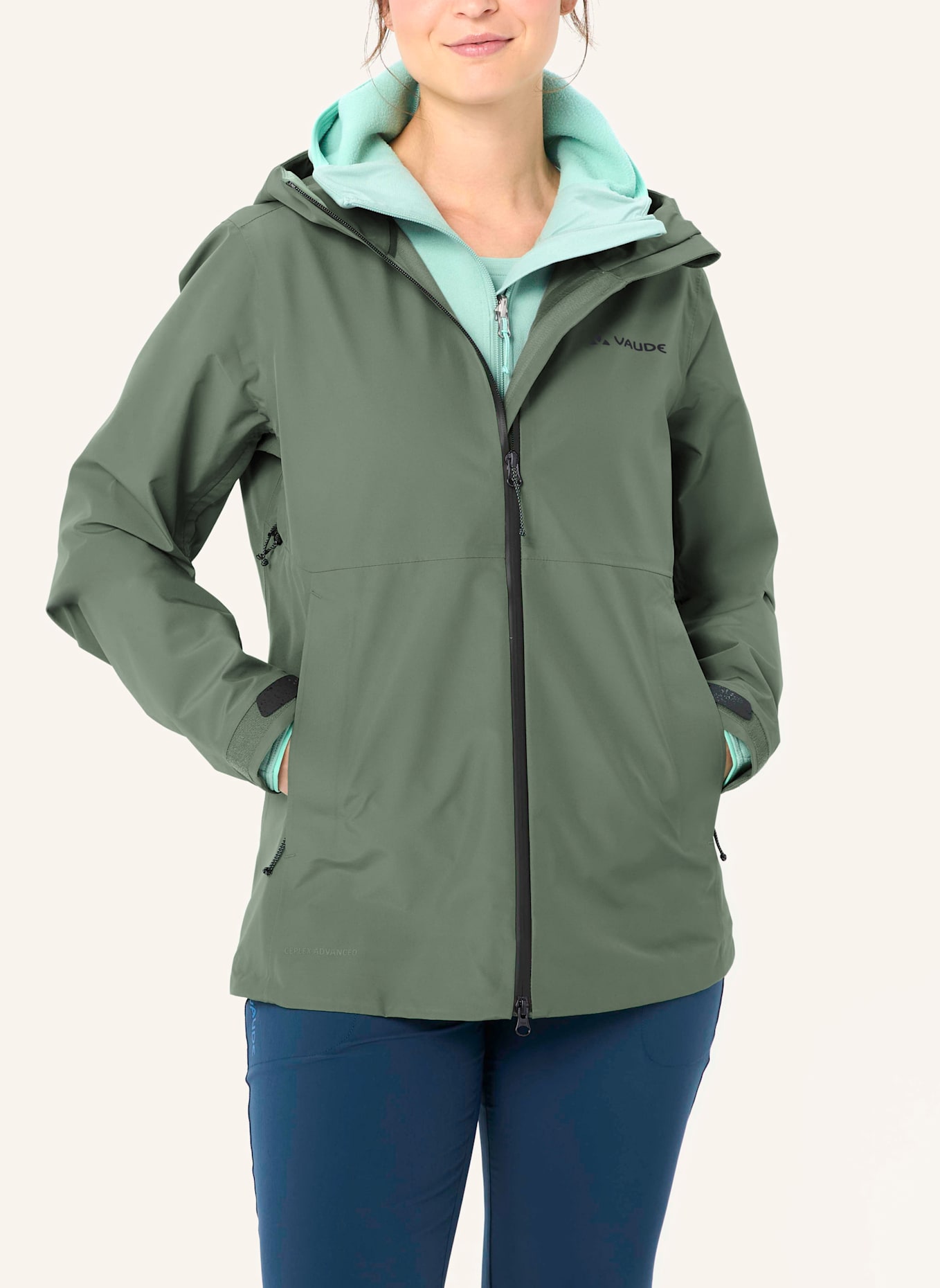 VAUDE Hardshell-Jacke W ELOPE 3L JACKET: MINT