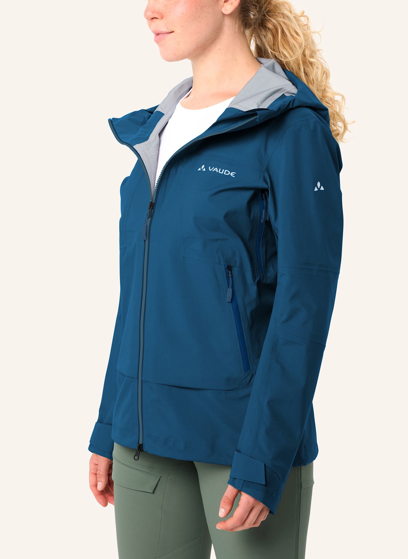 VAUDE Hardshell-Jacke W CROZ ALPINE 3L JACKET: BLAU