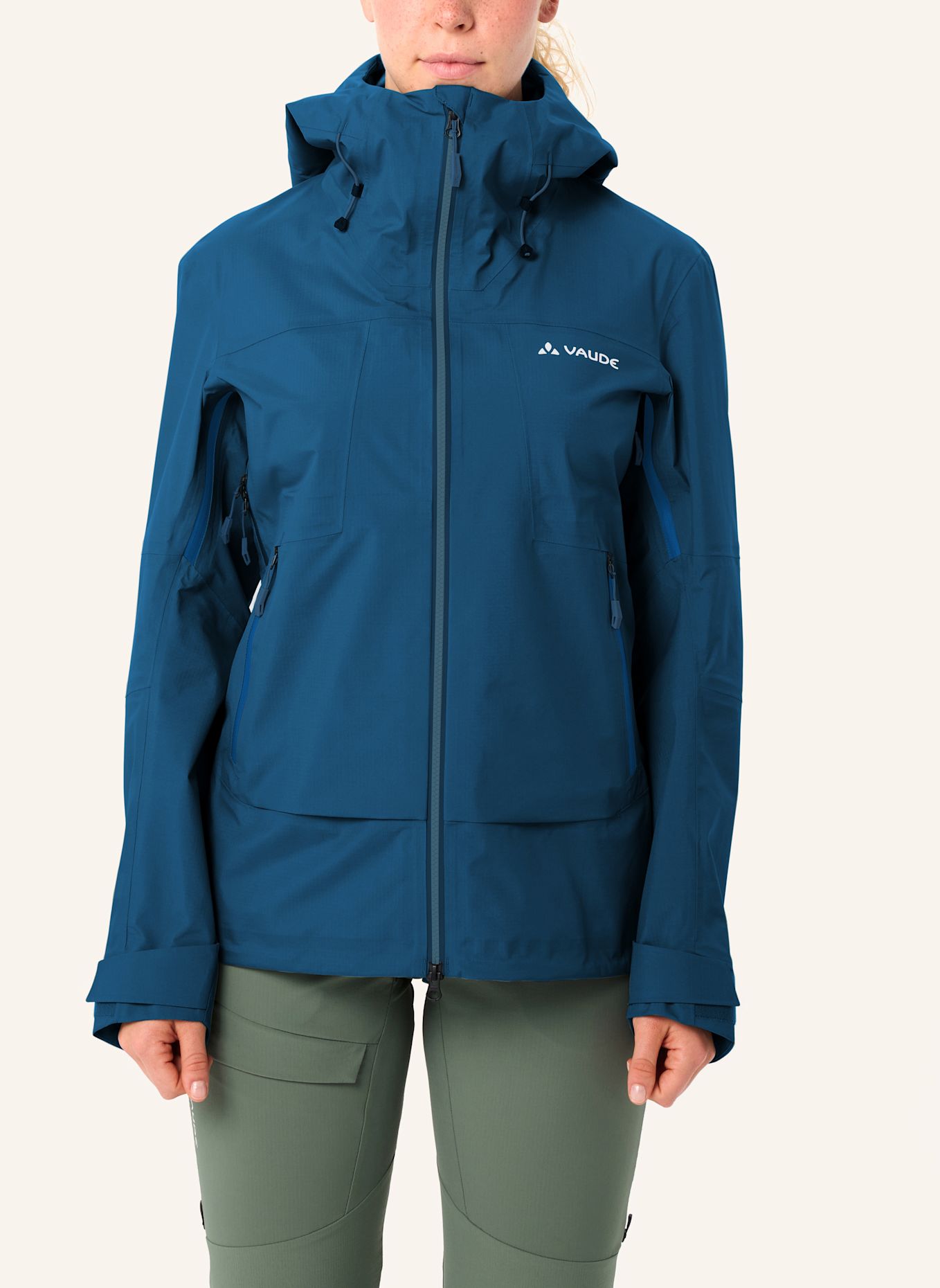 VAUDE Hardshell-Jacke W CROZ ALPINE 3L JACKET: BLAU
