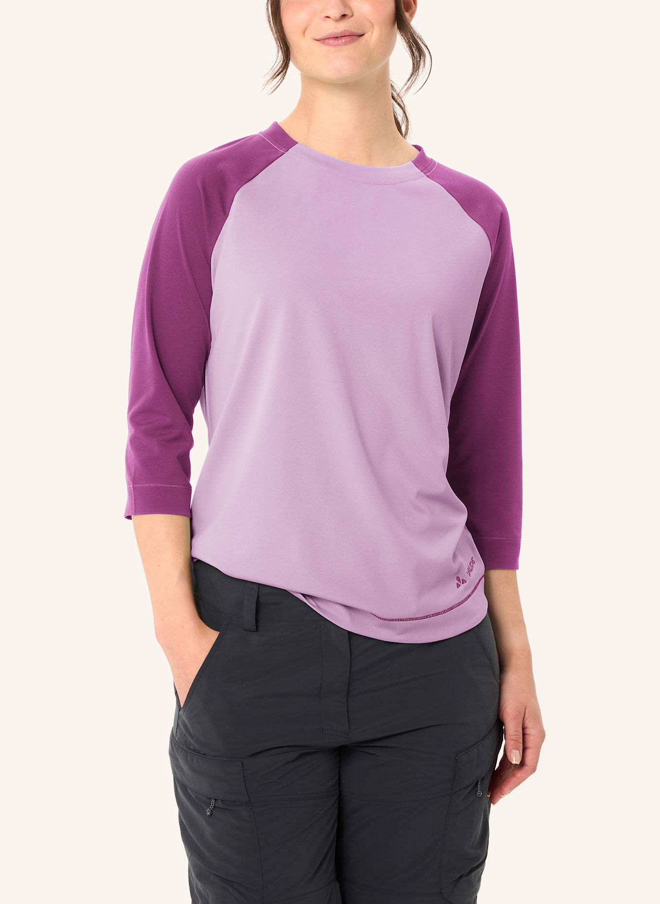 VAUDE Funktionsshirt W NEYLAND 3/4 T-SHIRT II: HELLLILA/ HELLROSA