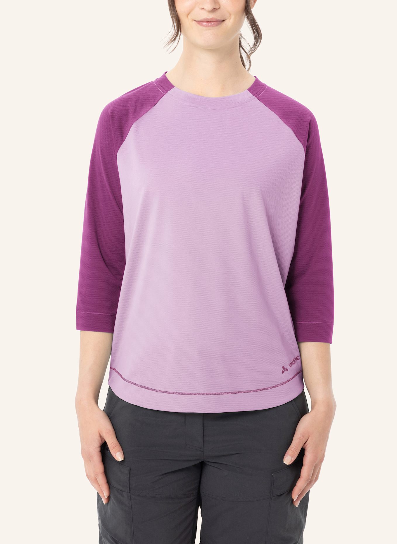 VAUDE Funktionsshirt W NEYLAND 3/4 T-SHIRT II: HELLLILA/ HELLROSA
