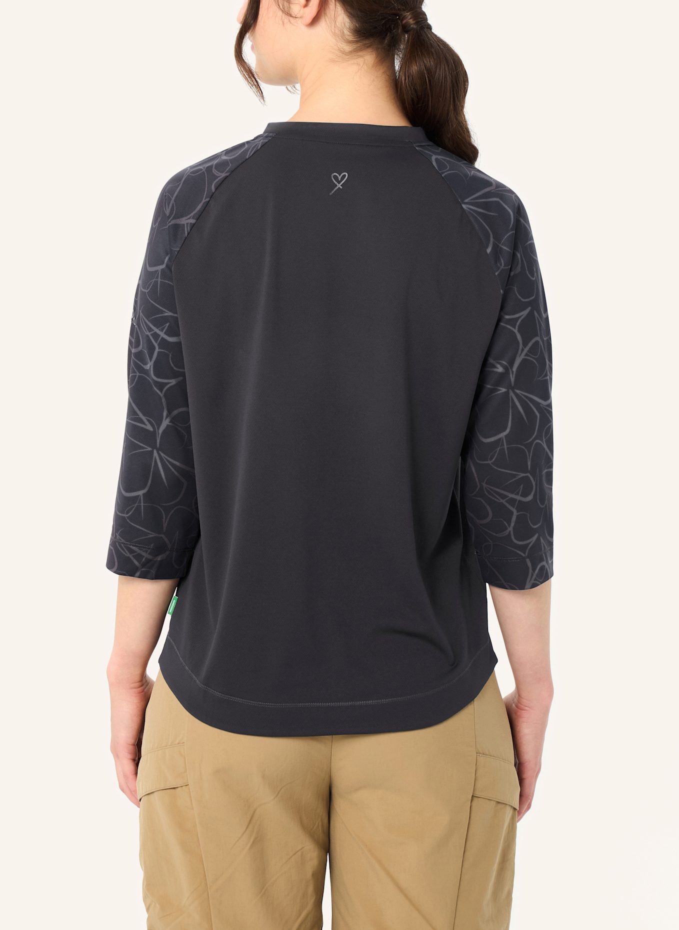 VAUDE Funktionsshirt W NEYLAND 3/4 T-SHIRT II: SCHWARZ