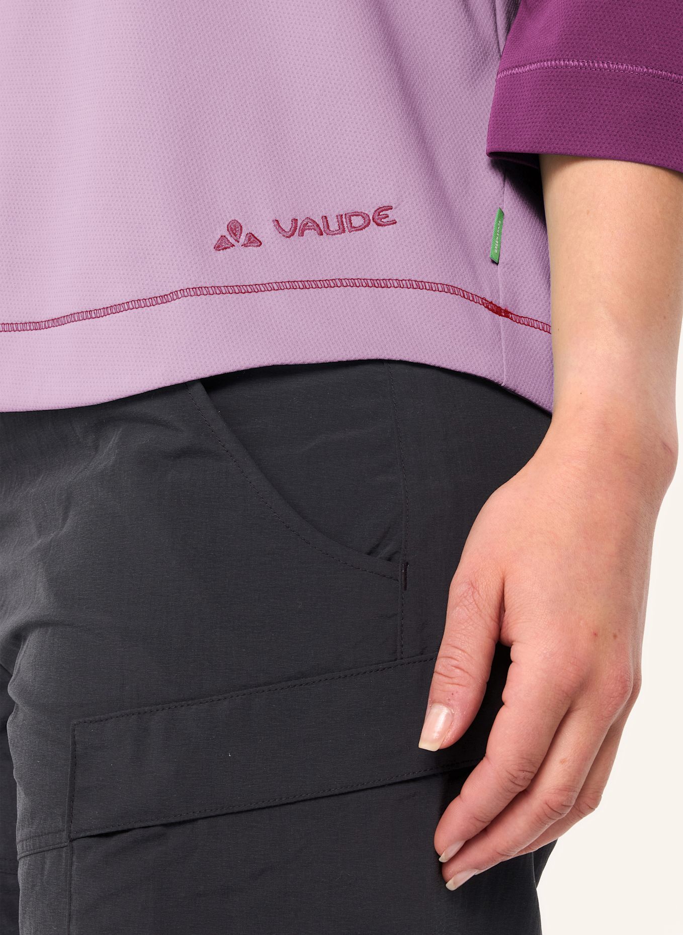 VAUDE Funktionsshirt W NEYLAND 3/4 T-SHIRT II: HELLLILA/ HELLROSA