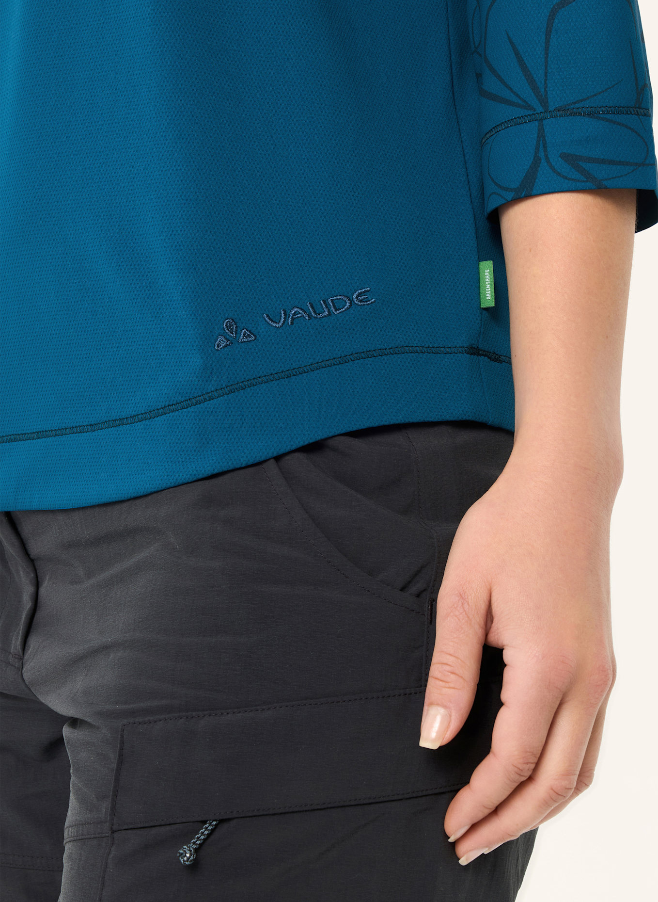 VAUDE Funktionsshirt W NEYLAND 3/4 T-SHIRT II: BLAU