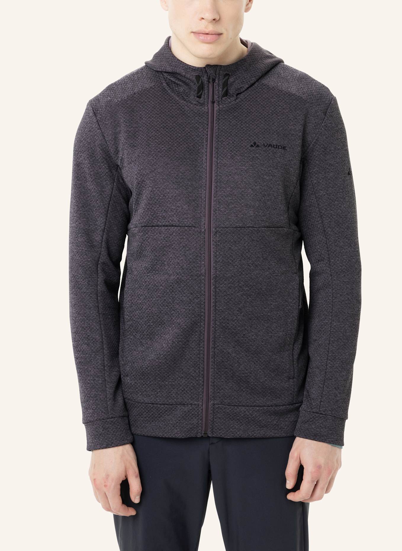 VAUDE Fleecejacke M NEYLAND HIKING HOODY: LILA