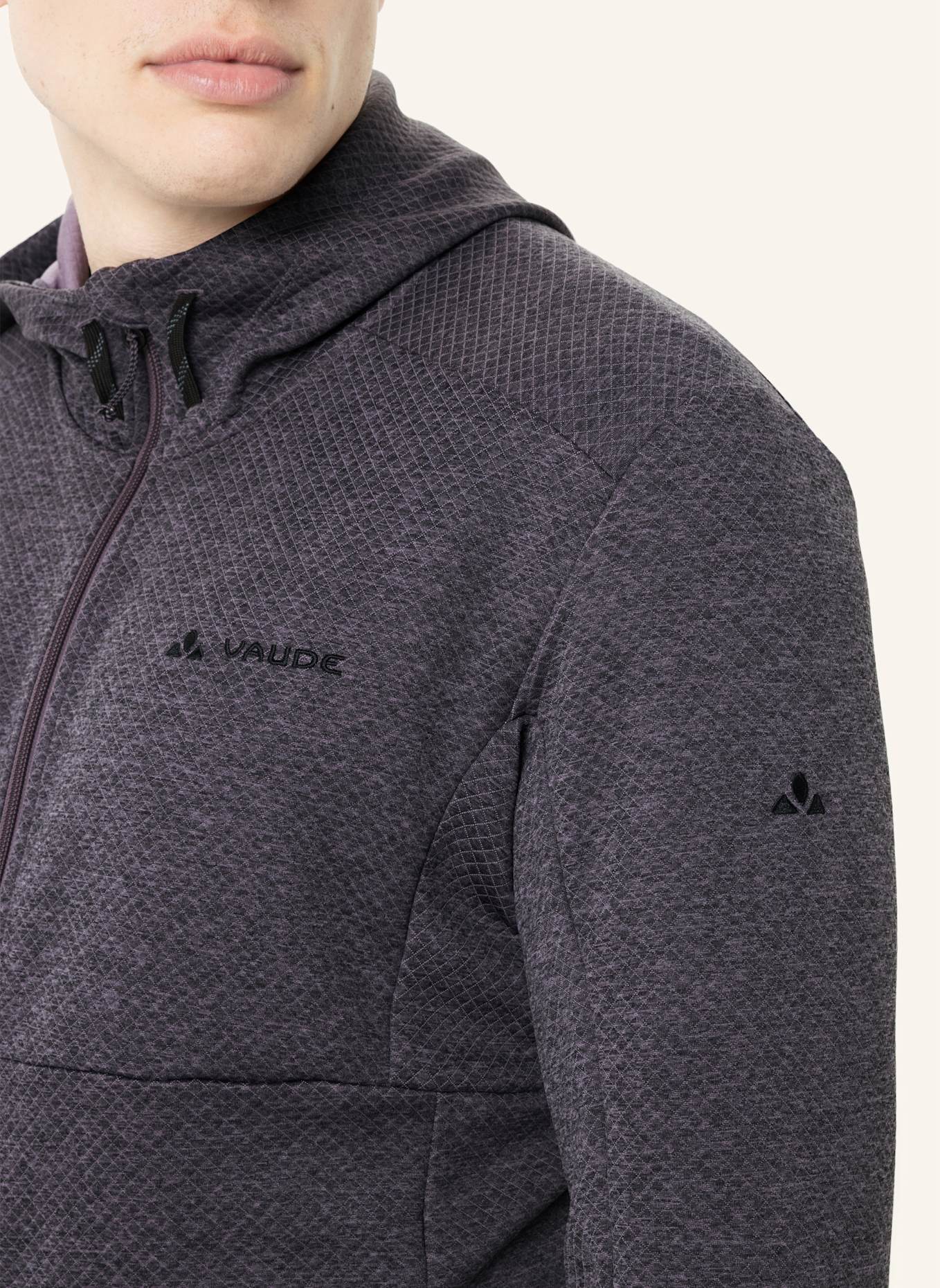VAUDE Fleecejacke M NEYLAND HIKING HOODY: LILA